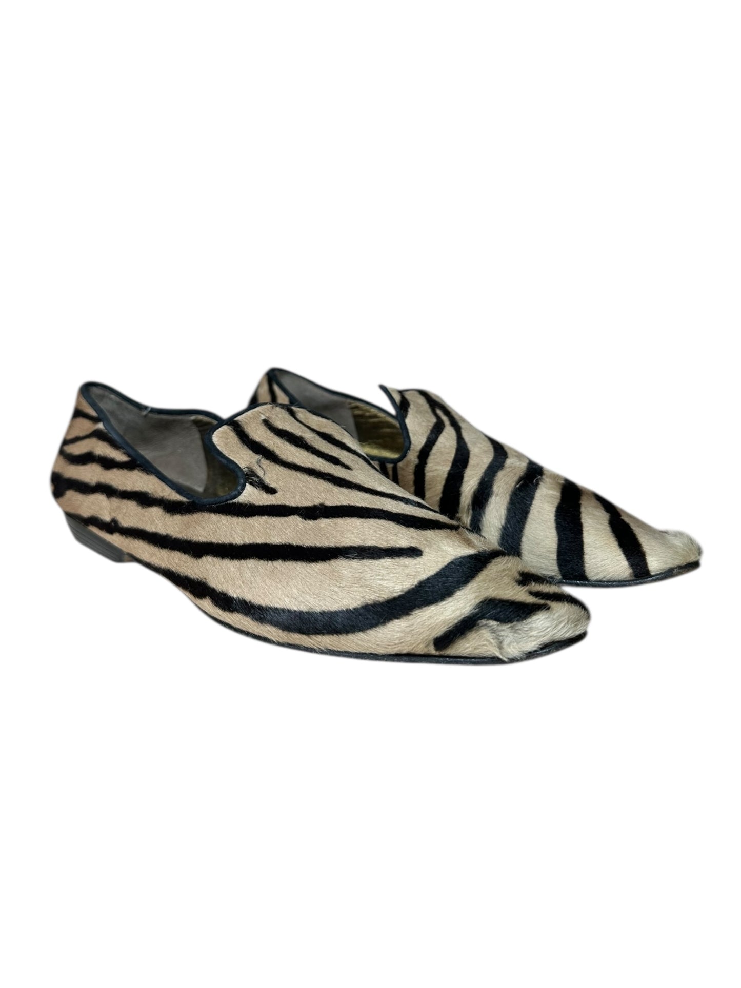 Prada mocassino in cavallino zebrato (39)