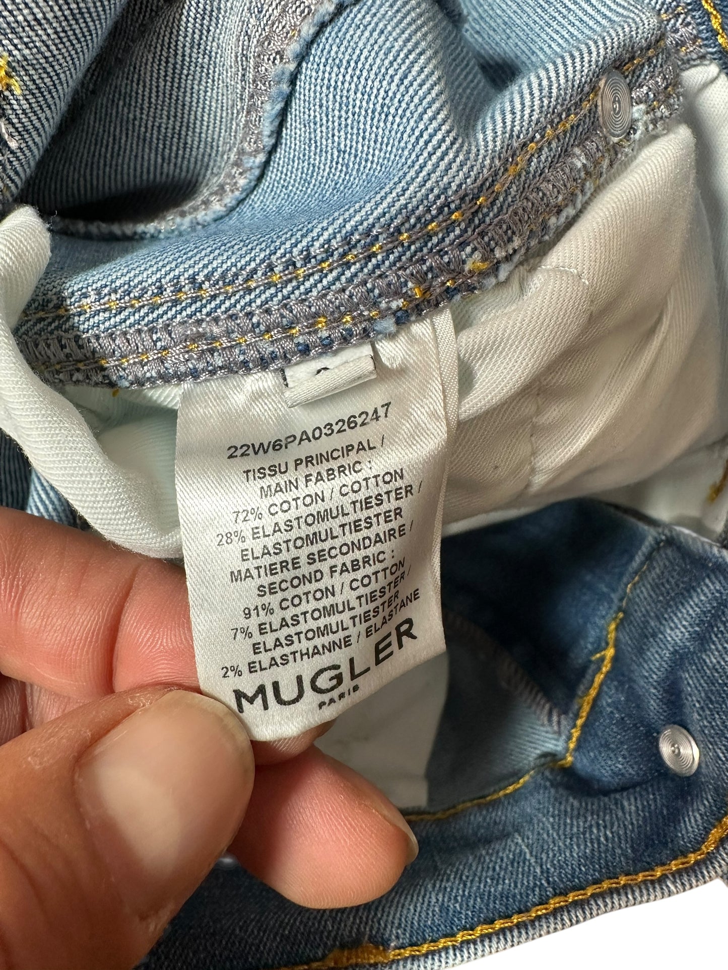 Mugler jeans slim (XS)