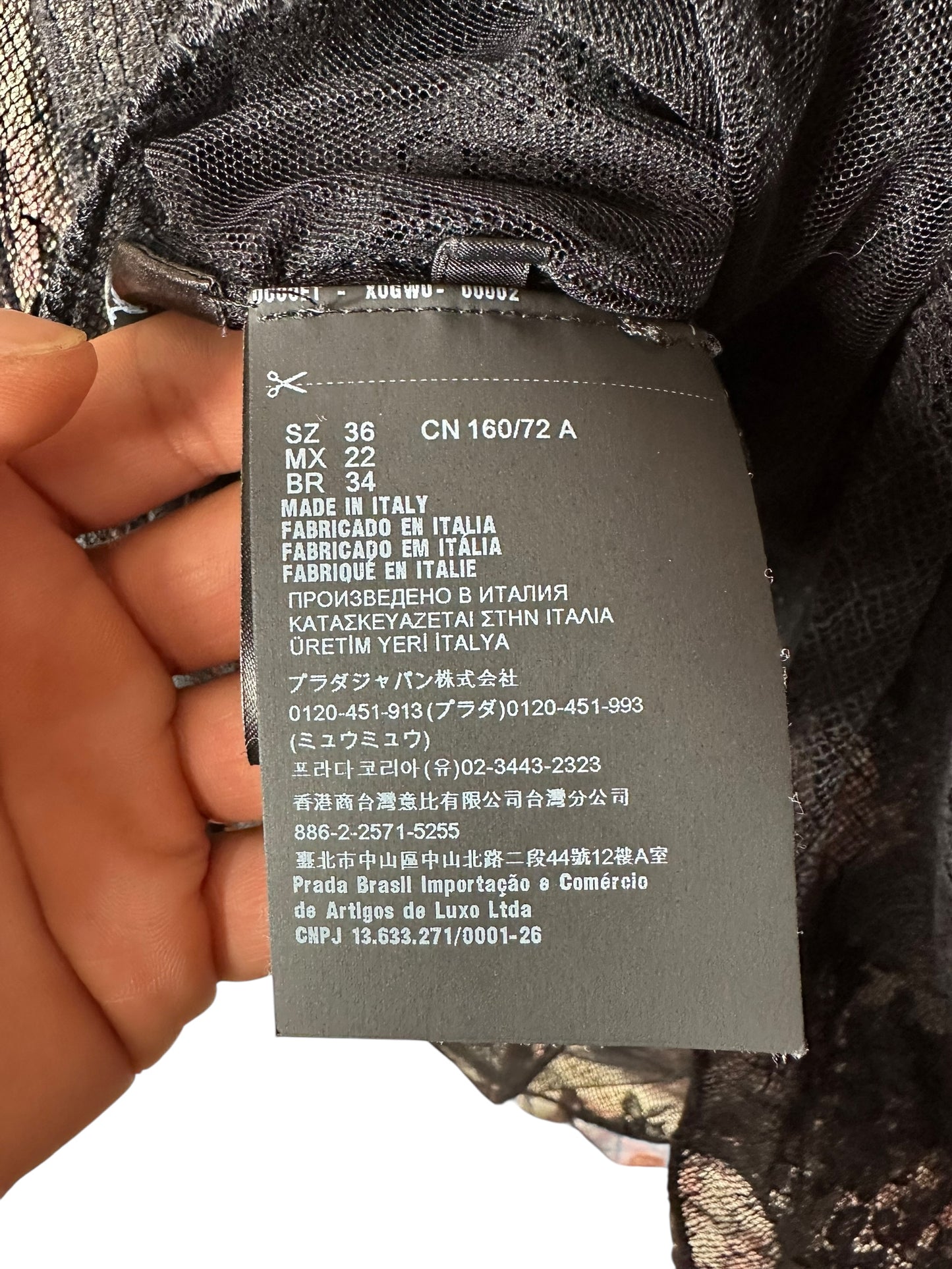 Prada maglia oversize in pizzo