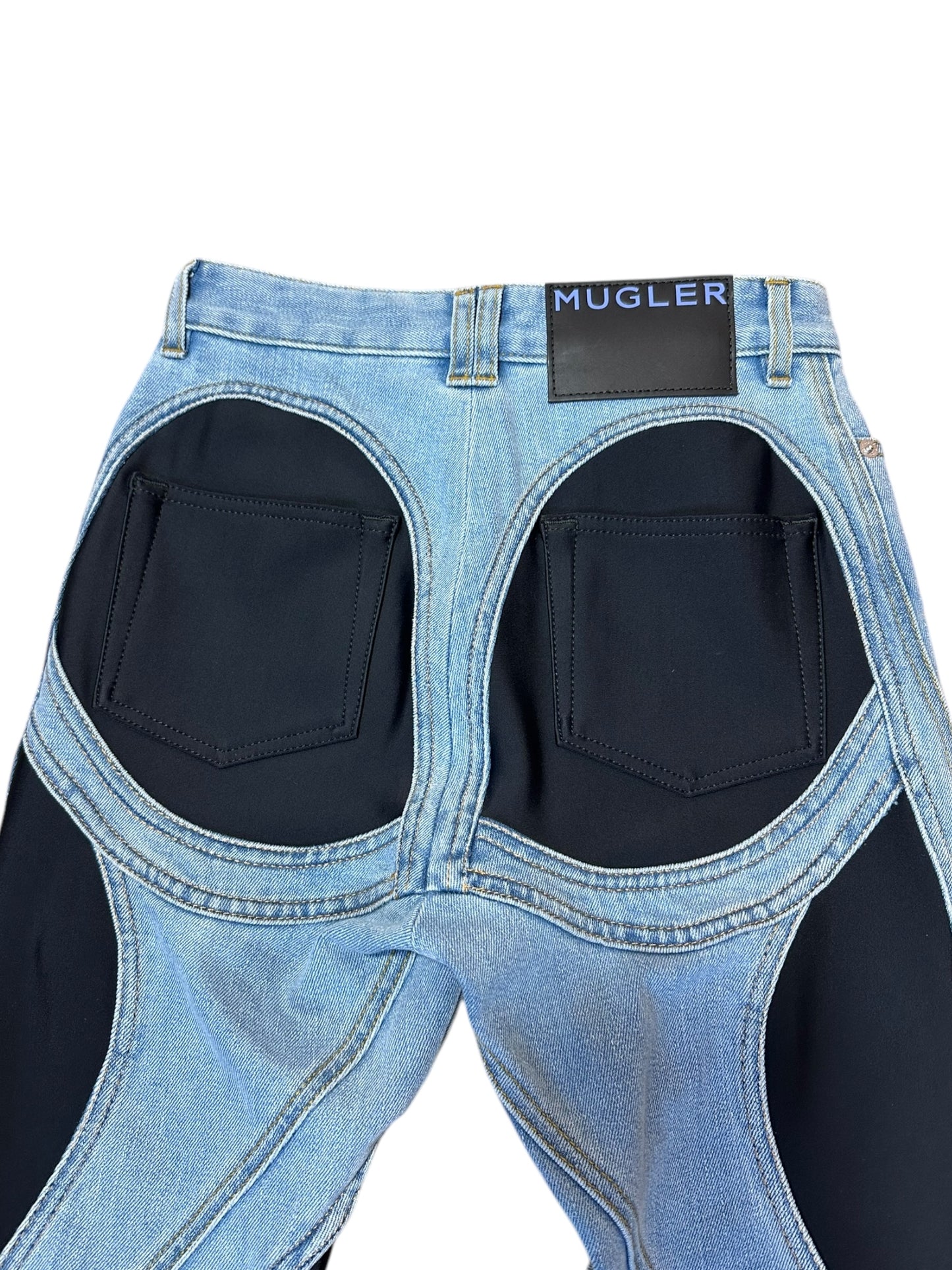 Mugler jeans con inserti (S)