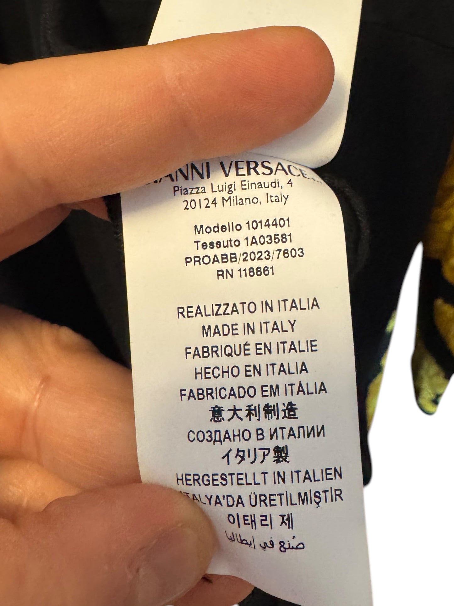 Abito Drappeggiato Heritage Print - Taglia 42