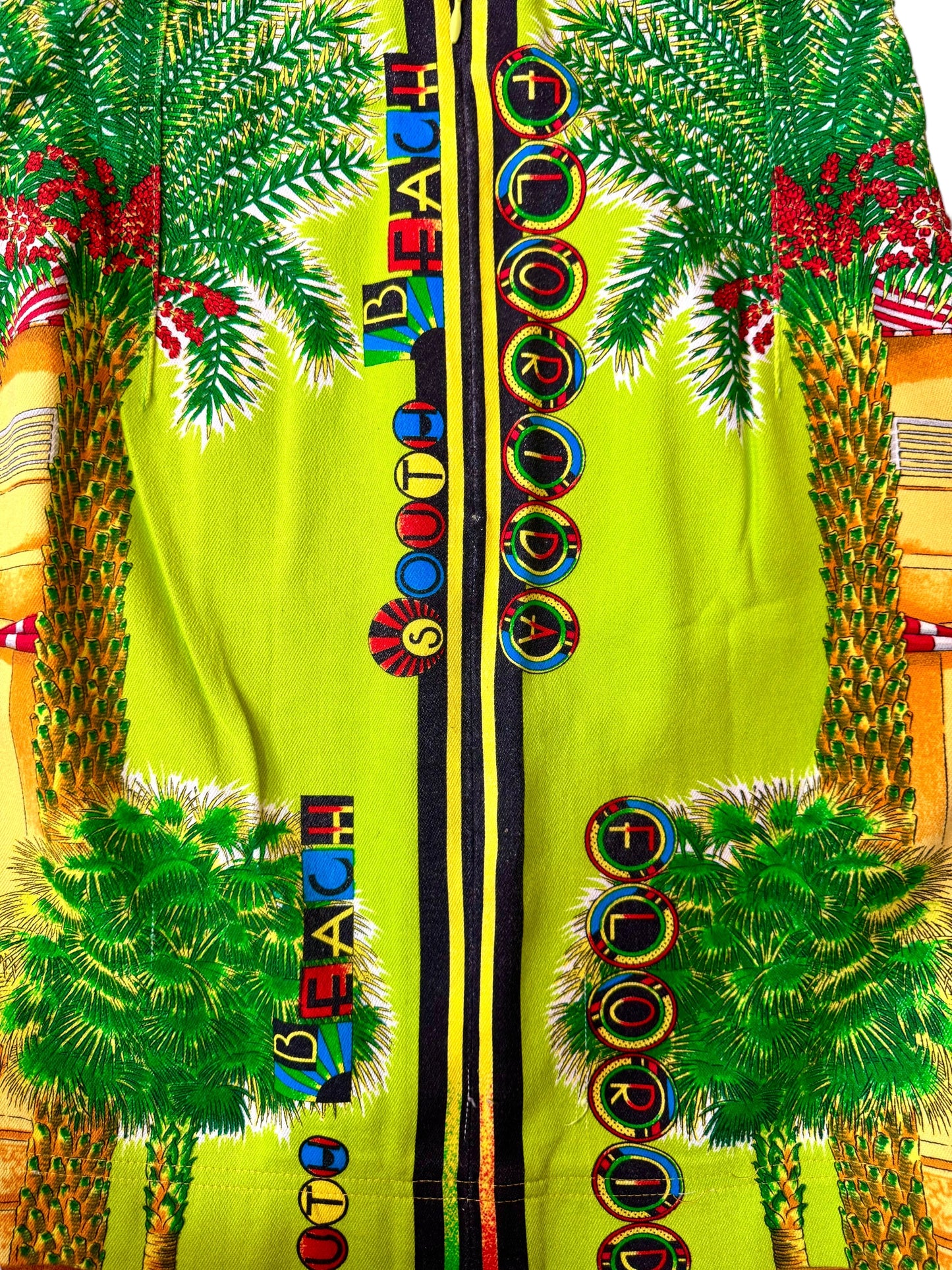 Gianni Versace Couture gonna vintage “Miami” South Beach Florida anni ‘90
