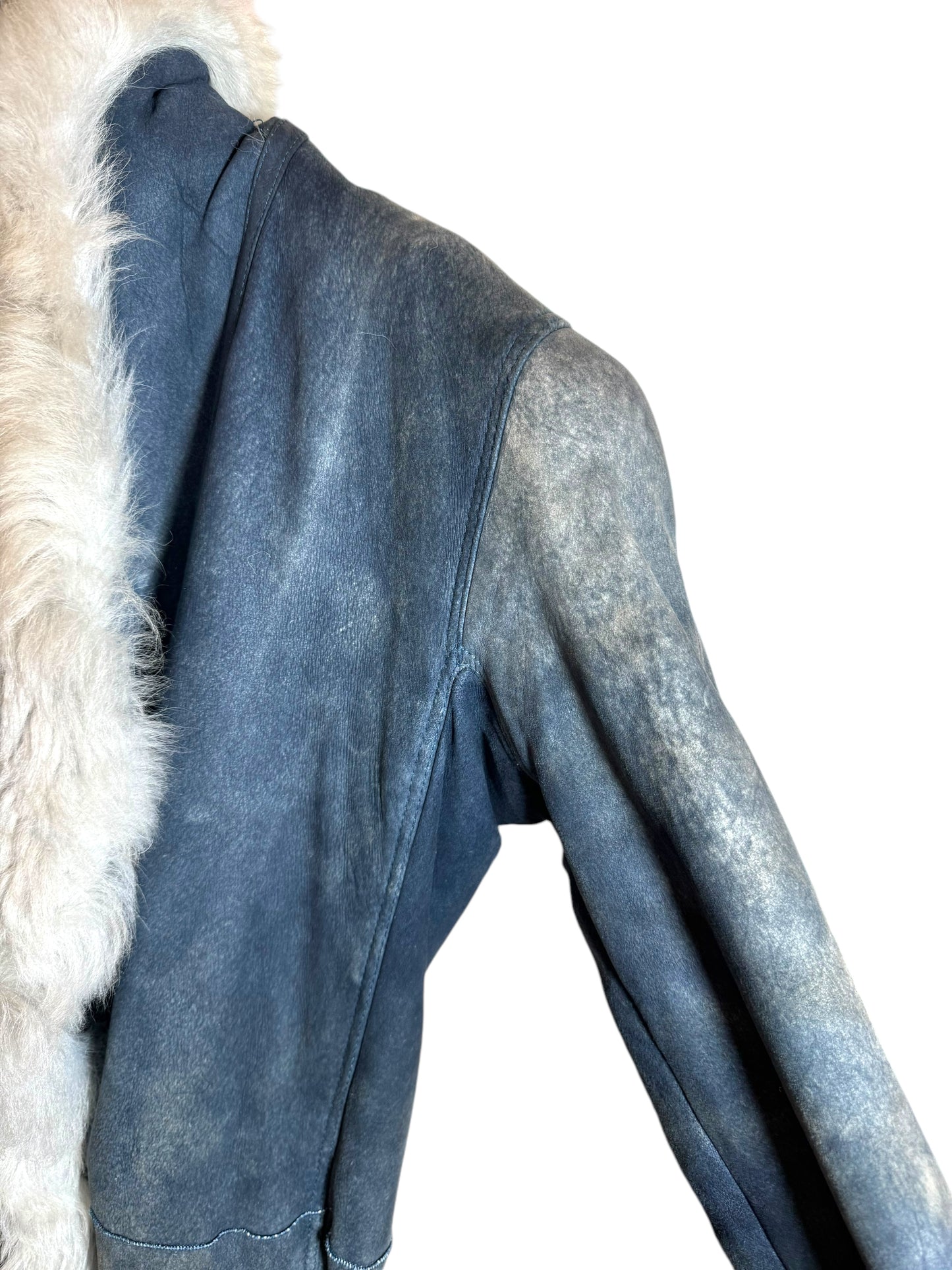 Montone Versace in Camoscio con Interno in Shearling (44)
