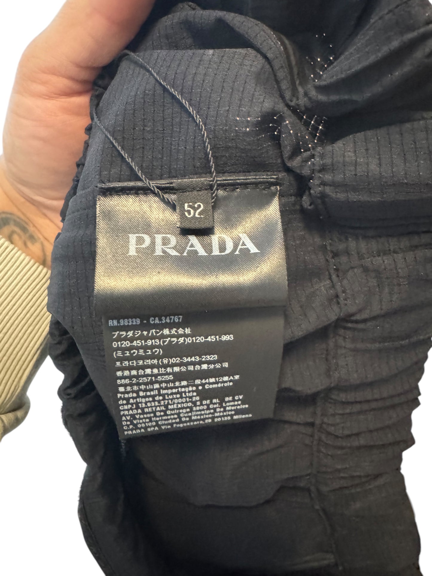 Pantaloni Uomo Prada Linea Rossa Taglia 52 – Nero