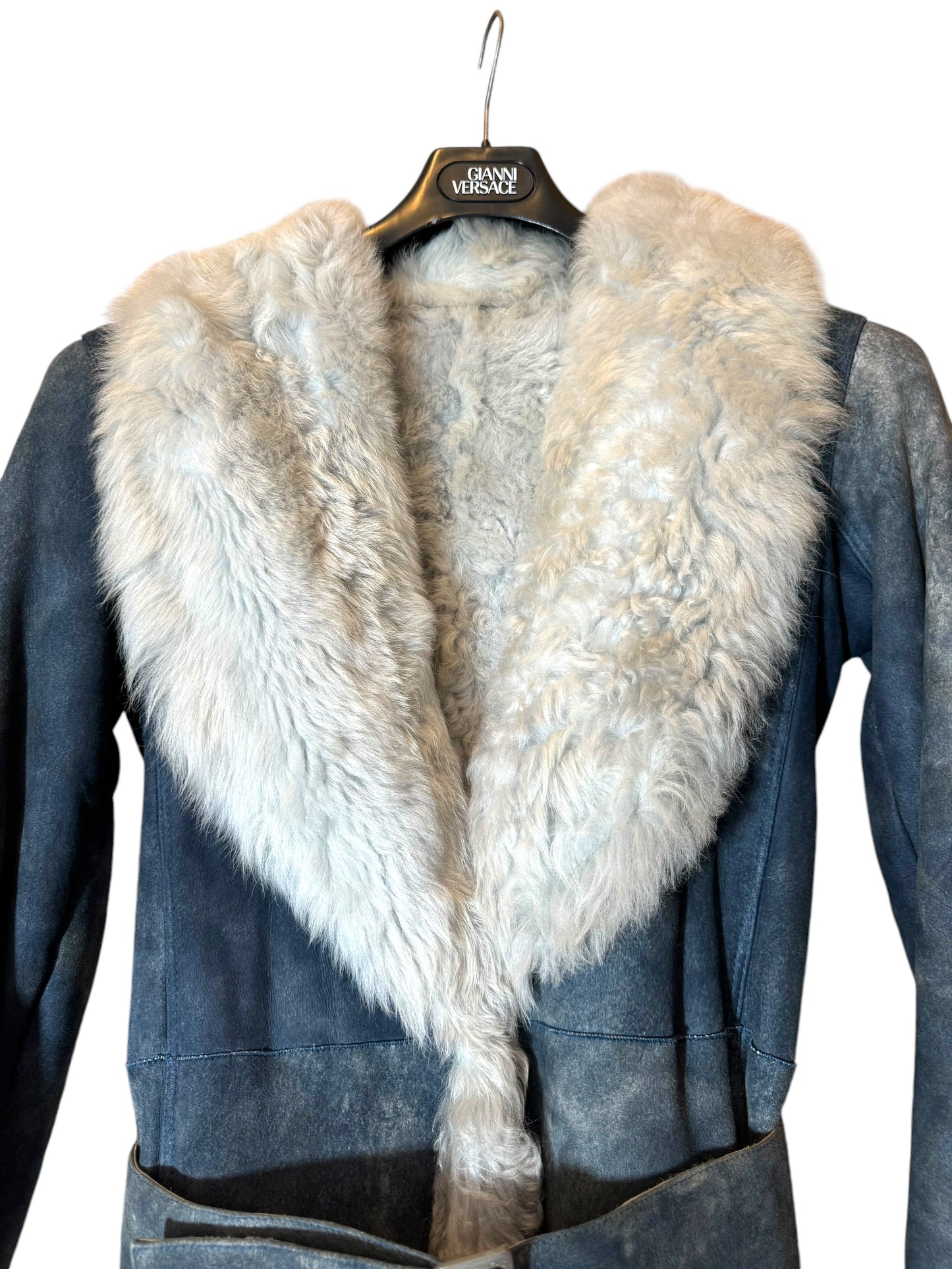 Montone Versace in Camoscio con Interno in Shearling (44)