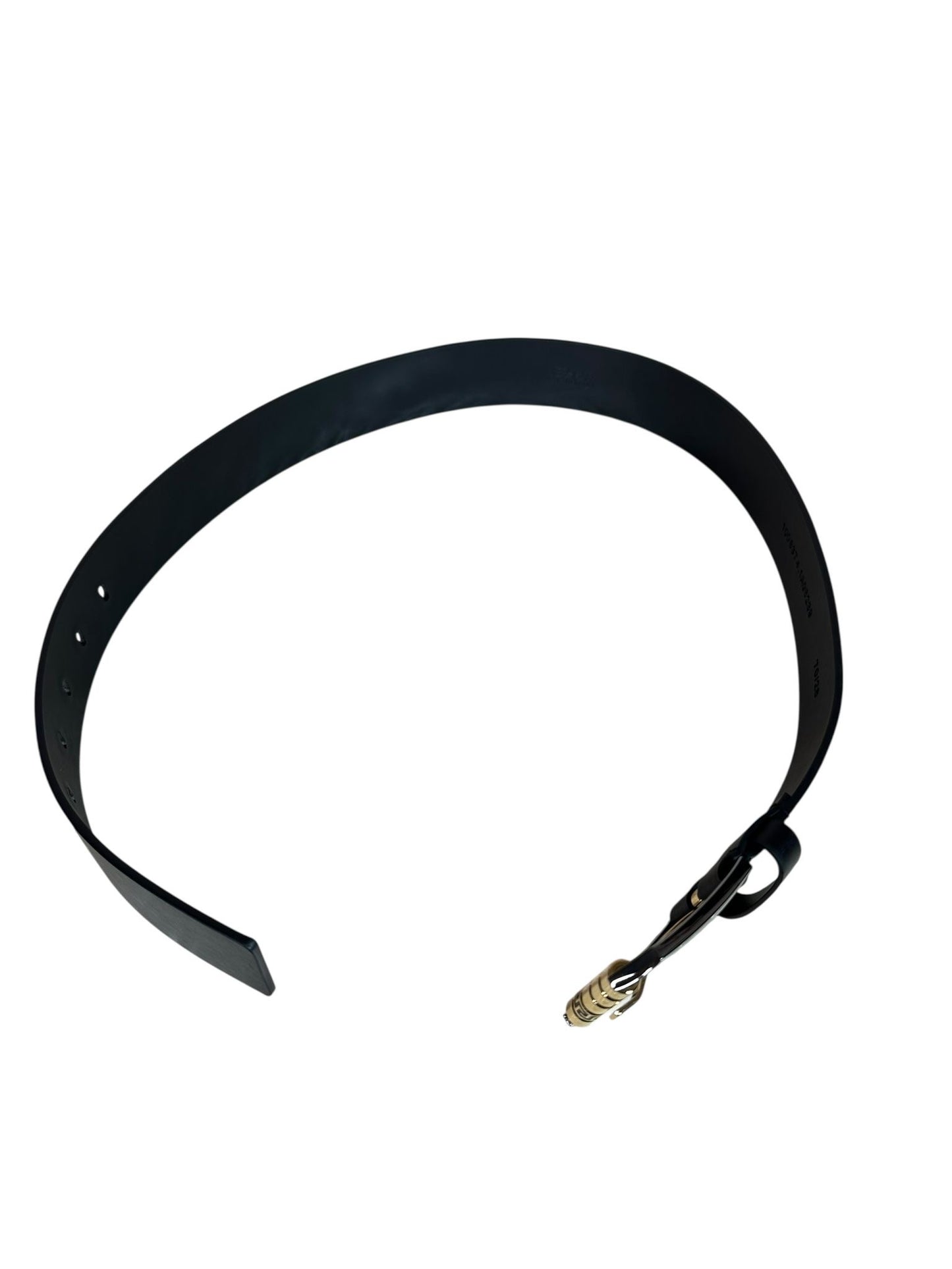 Cintura Versace in pelle con borchie dorate