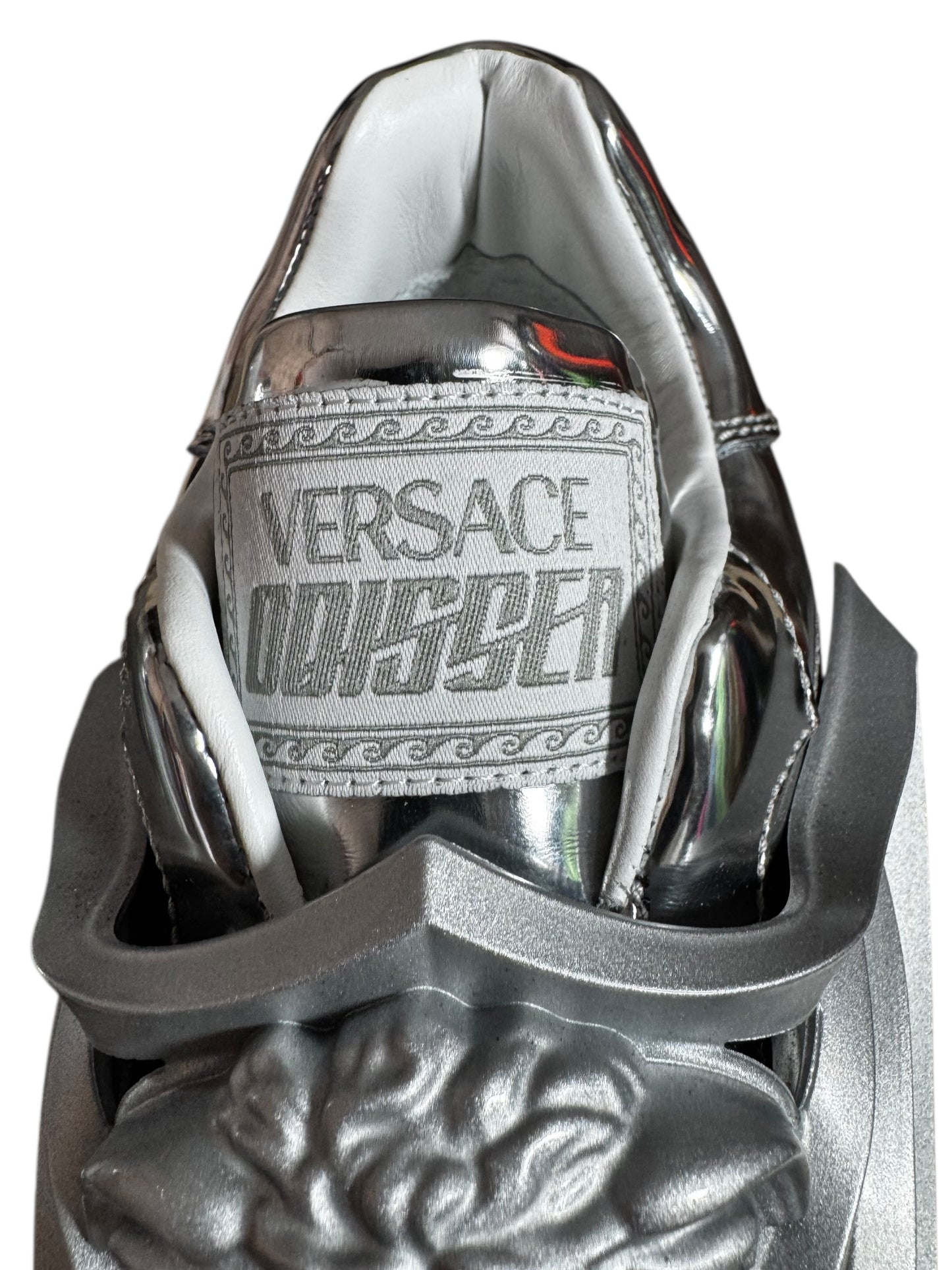 Versace Odissea sneakers argento con logo Medusa 3D - IT 40