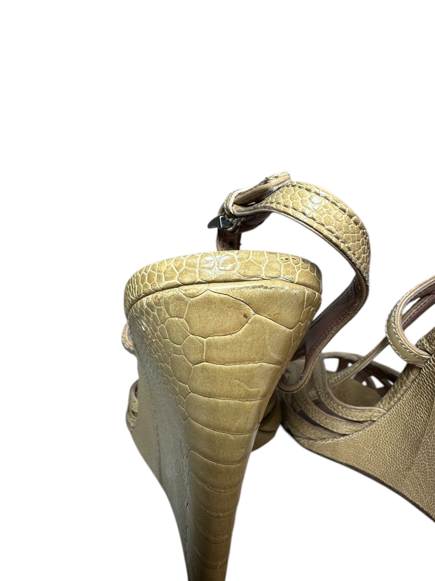 Alaïa sandalo in pelle intrecciata (40)