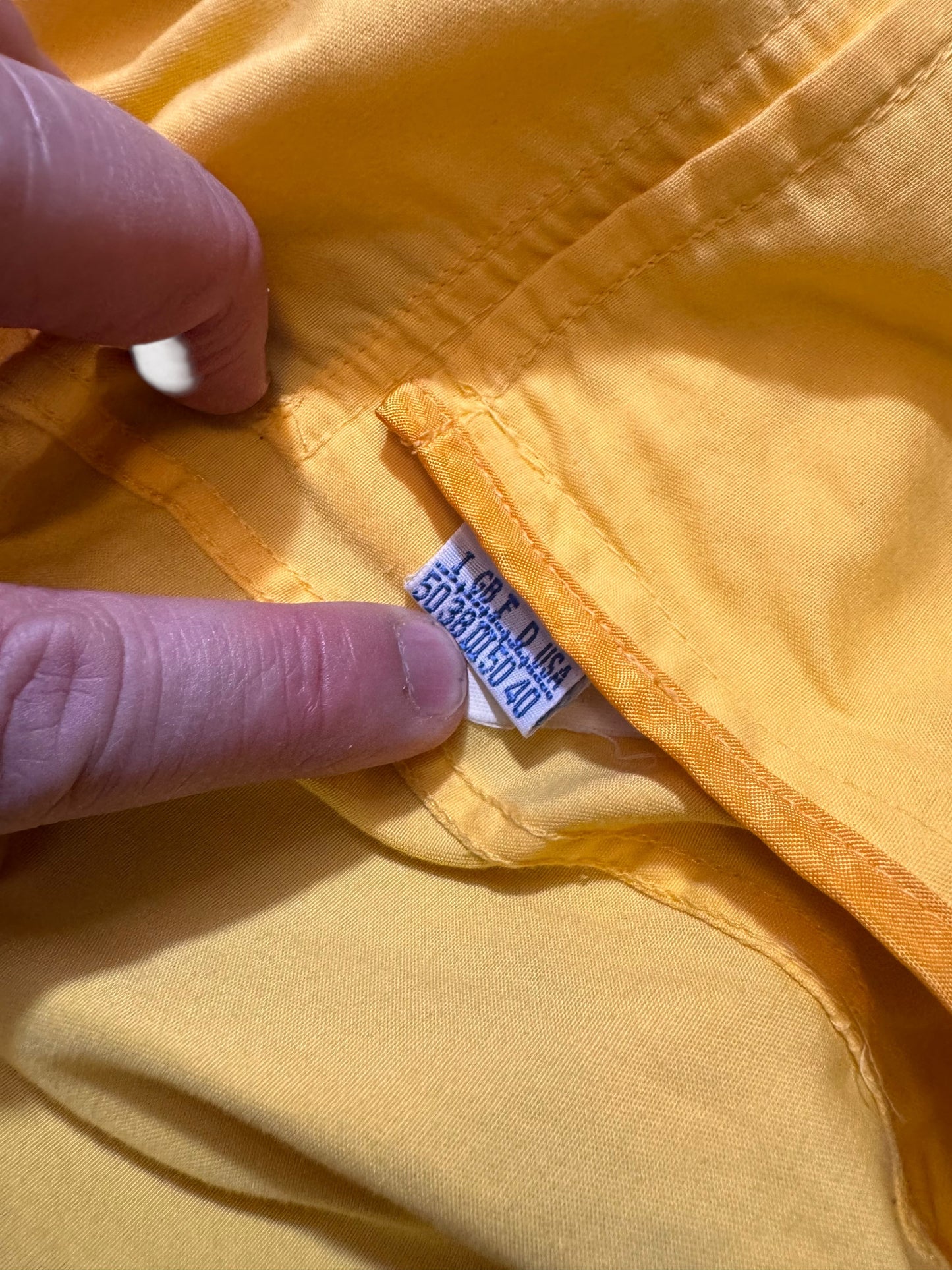 Giacca Valentino Sport gialla uomo vintage Made in Italy 100% cotone