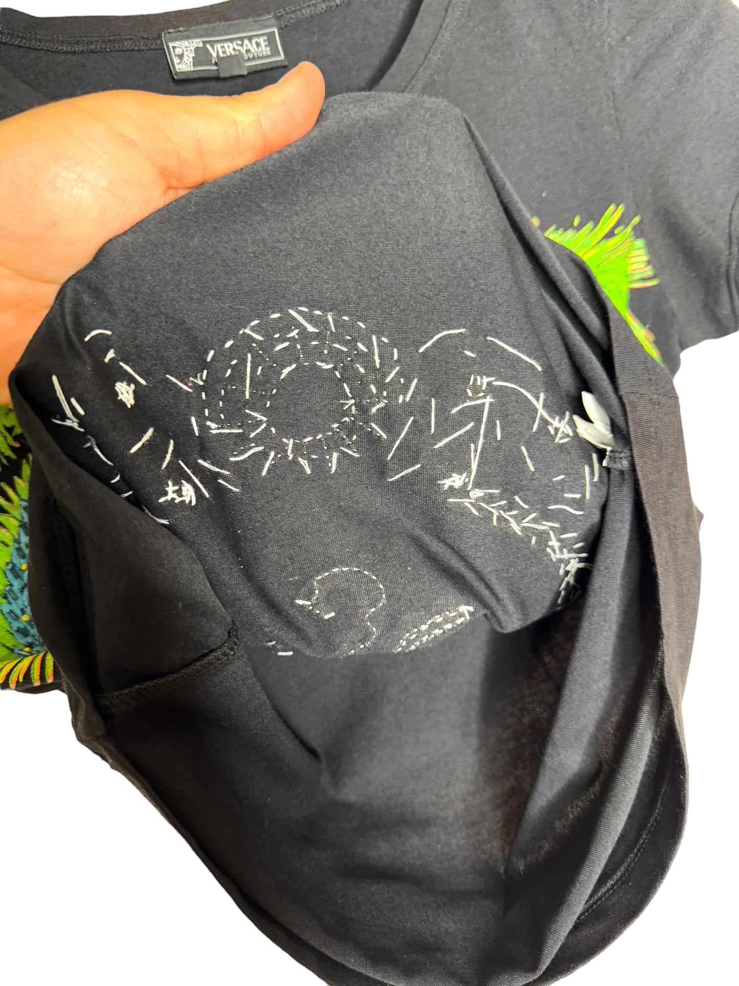 T-shirt vintage Versace “Aloha Florida” taglia M con perline