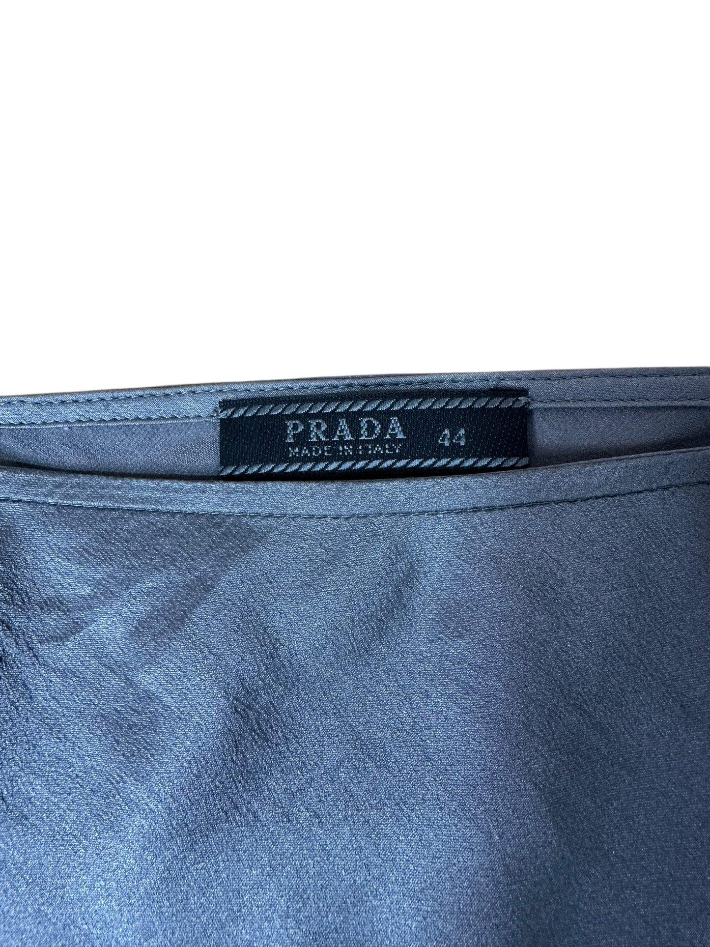 Prada gonna in seta con ricamo (L)