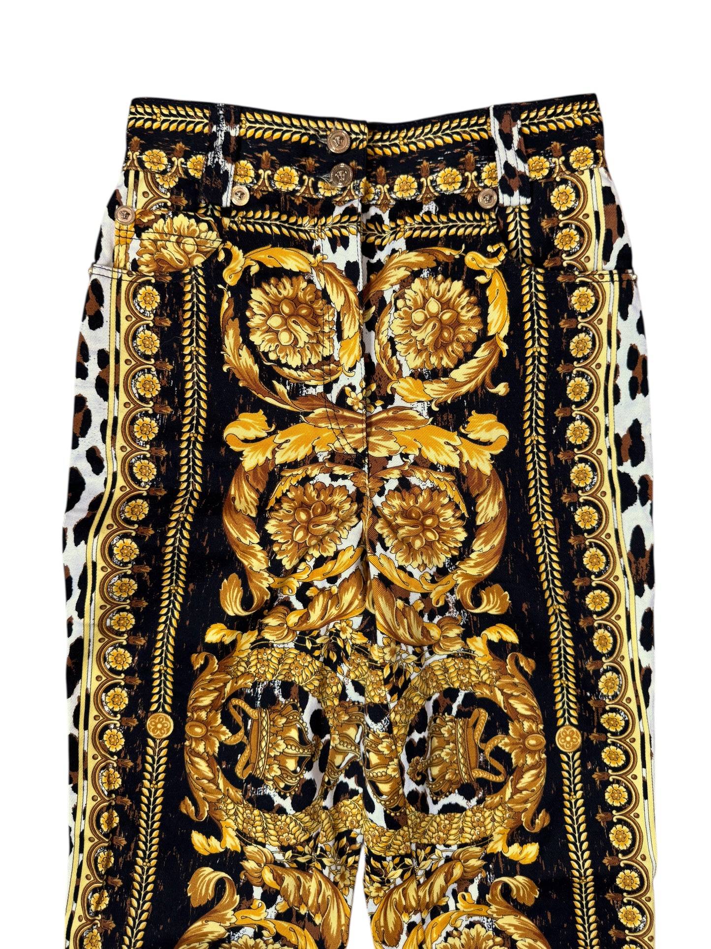 Pantaloni Versace Tribute SS2018 – Stampa Wild Baroque 1992, taglia 25