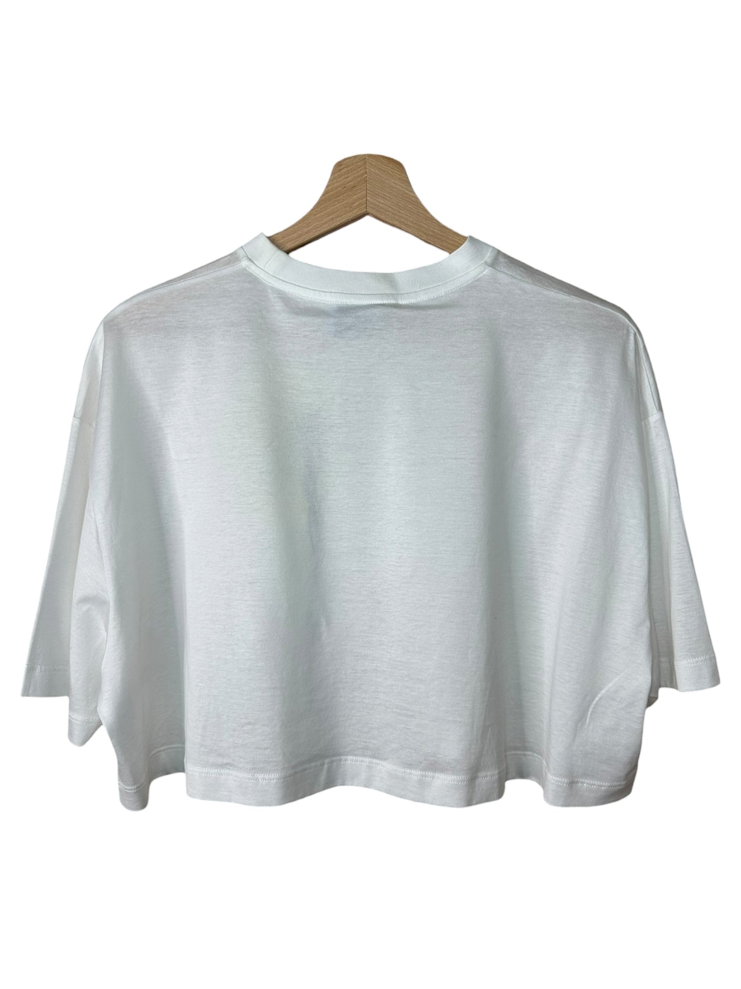 Prada t-shirt crop in cotone (M)