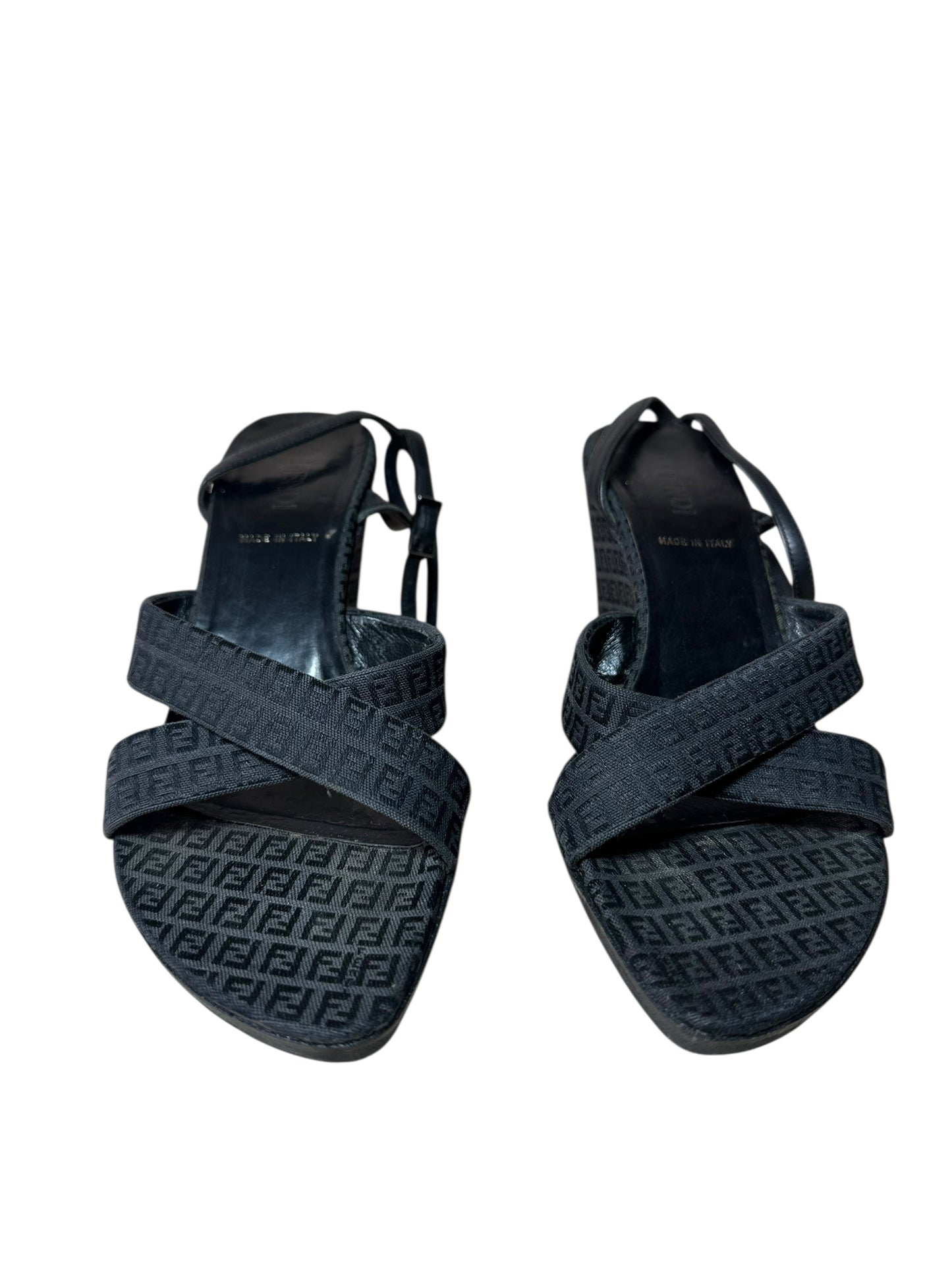 Fendi sandali vintage in tela (37)