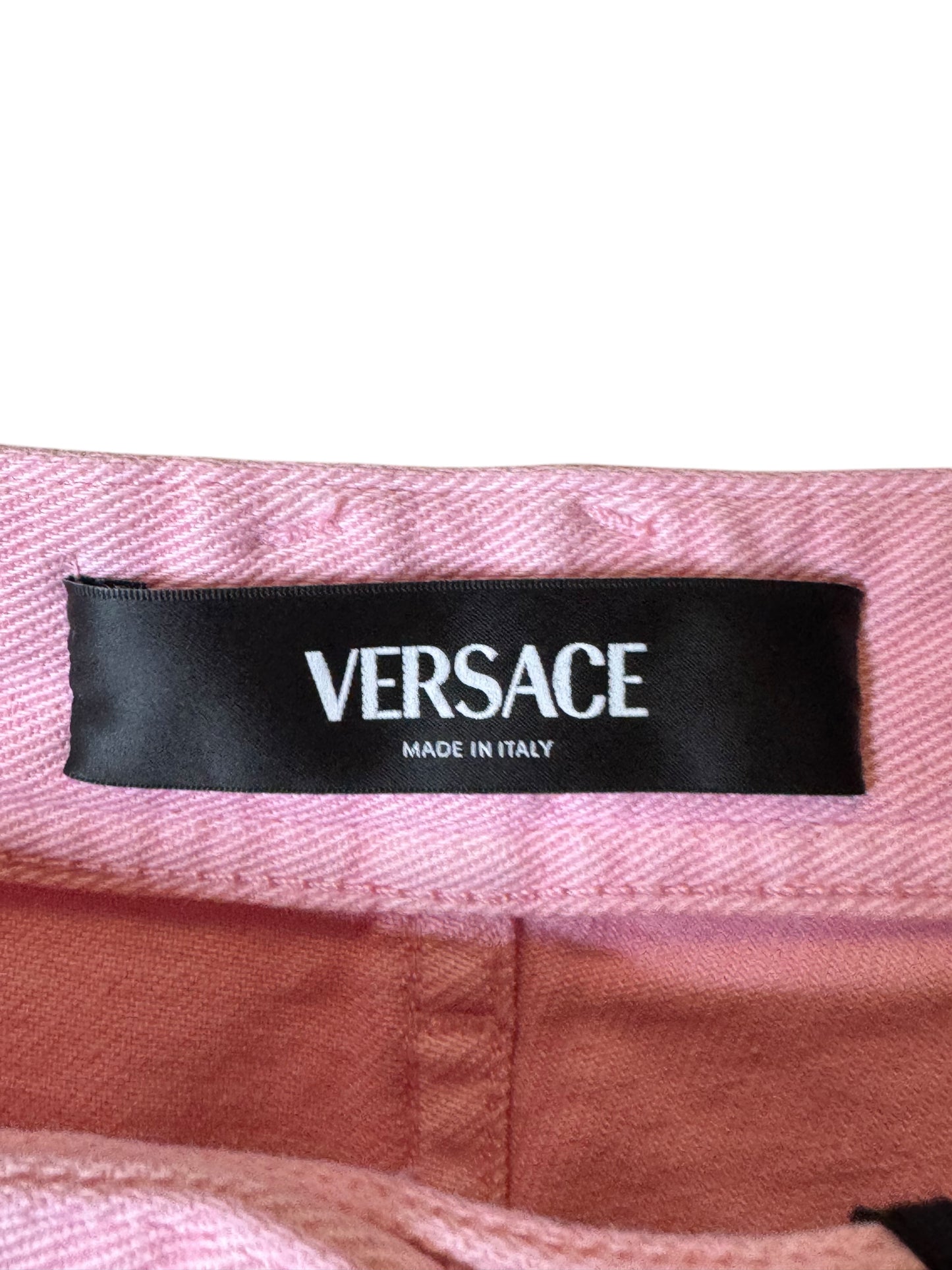 Jeans donna VERSACE rosa flare