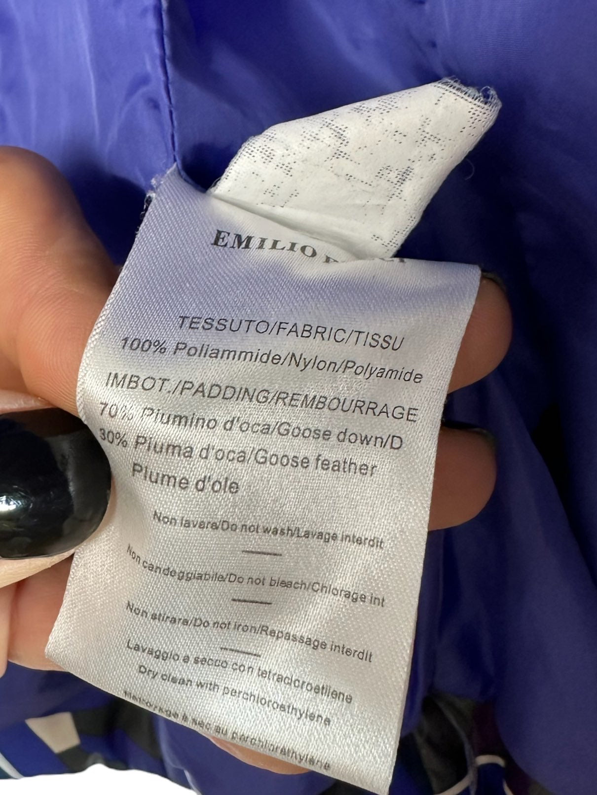 Emilio Pucci piumino vintage (XS)