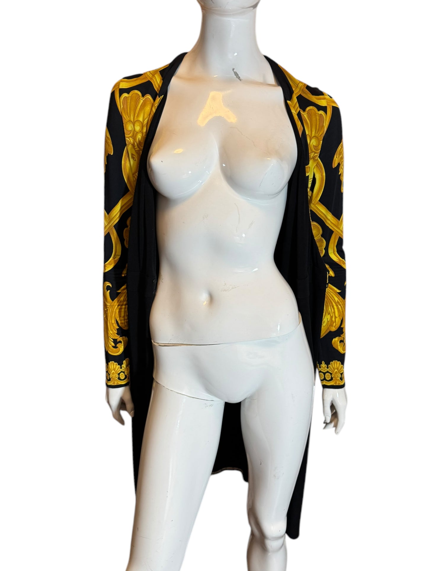Abito Drappeggiato Heritage Print - Taglia 42