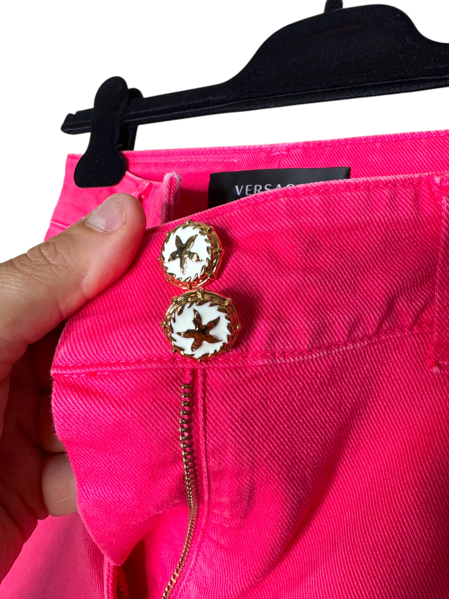 Pantaloni Donna VERSACE a Zampa Rosa – Tg. 26 – Made in Italy