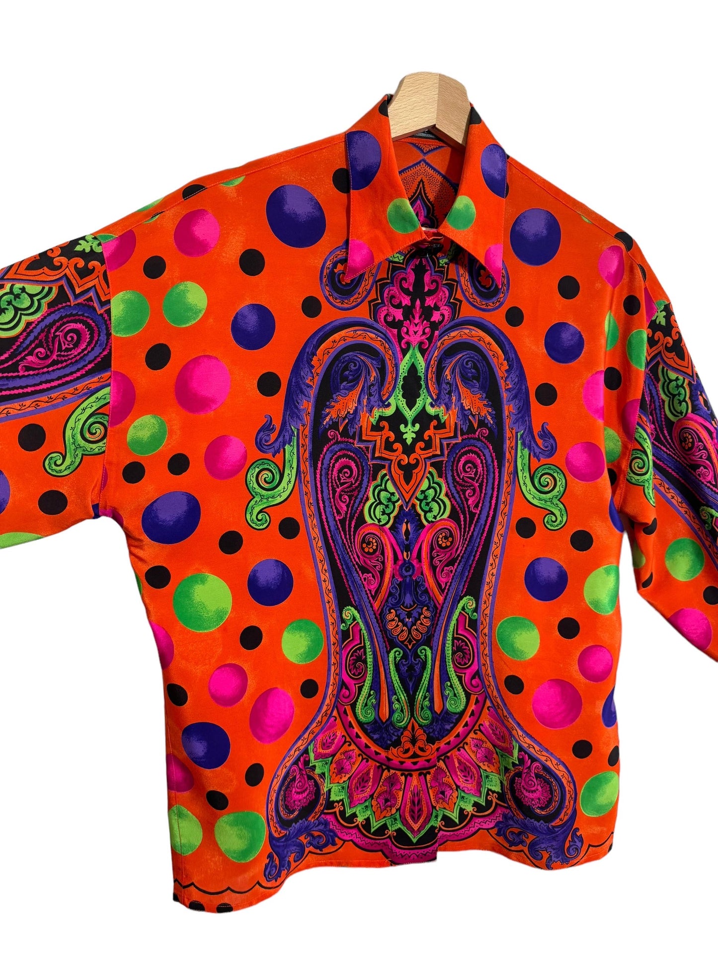 Gianni Versace camicia vintage anni 90s in seta