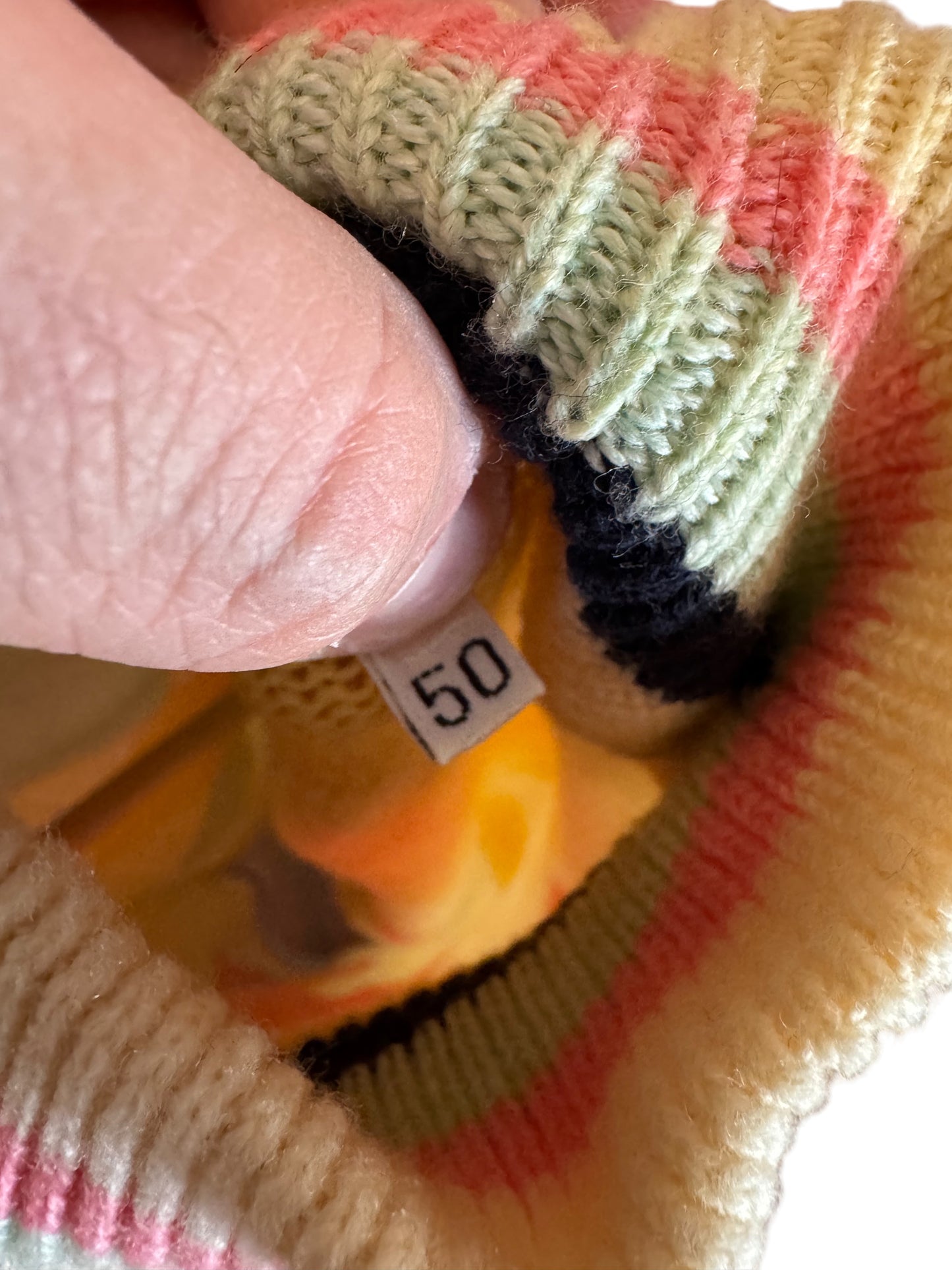 Versace Istante maglione argyle multicolor collo alto vintage taglia L — foto 7