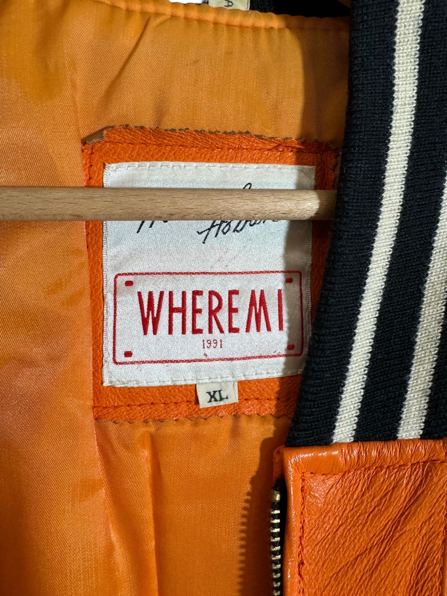 Giacca in pelle vintage Michael Hoban (XL)