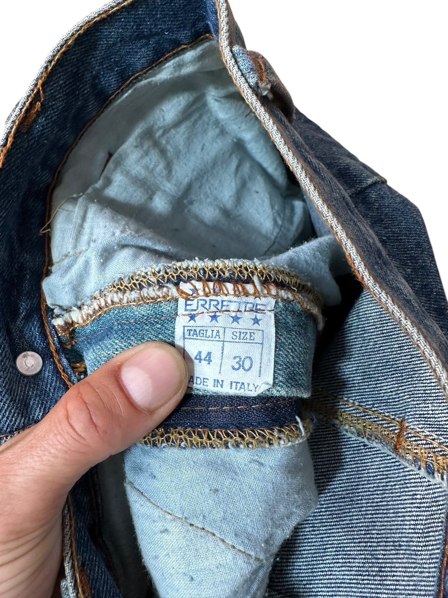 Mini gonna vintage in denim (M)