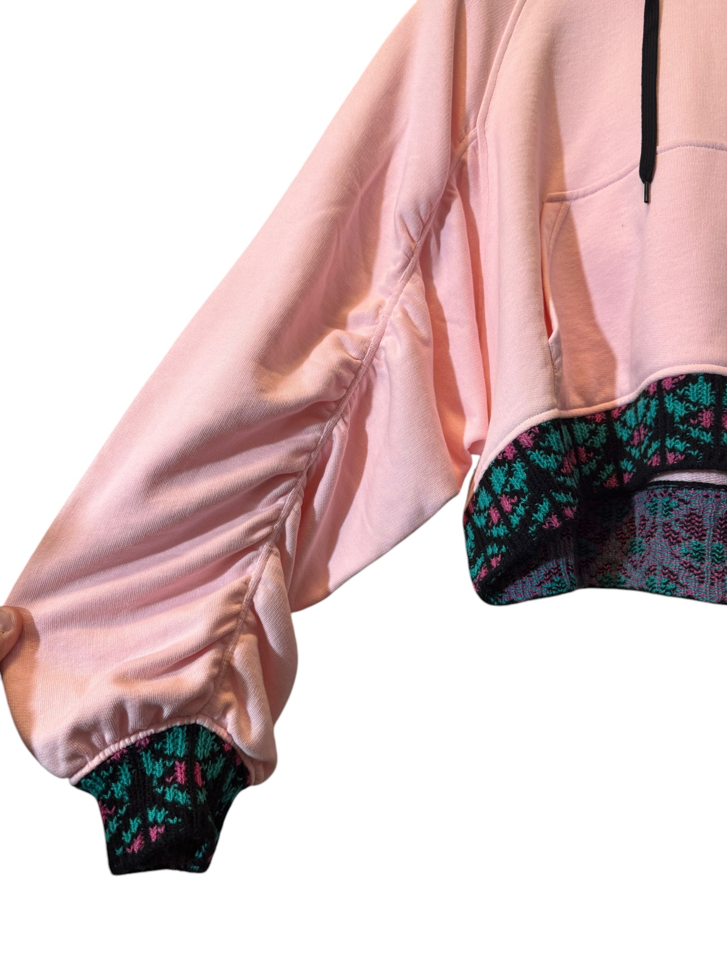 Felpa Prada Donna Rosa con Cappuccio e Mini Pochette – Taglia L