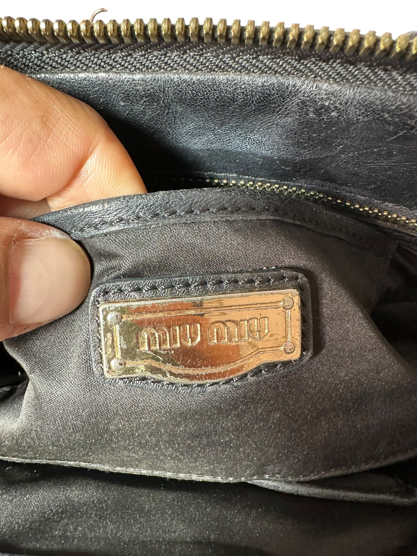 Miu Miu borsa vintage in pelle matelassè