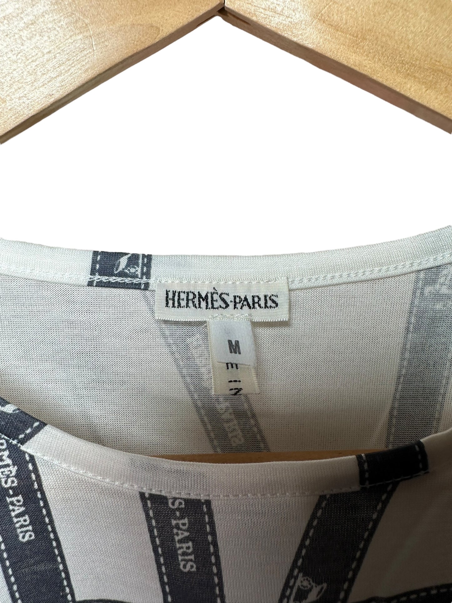 Hermès t-shirt vintage a maniche lunghe (M)