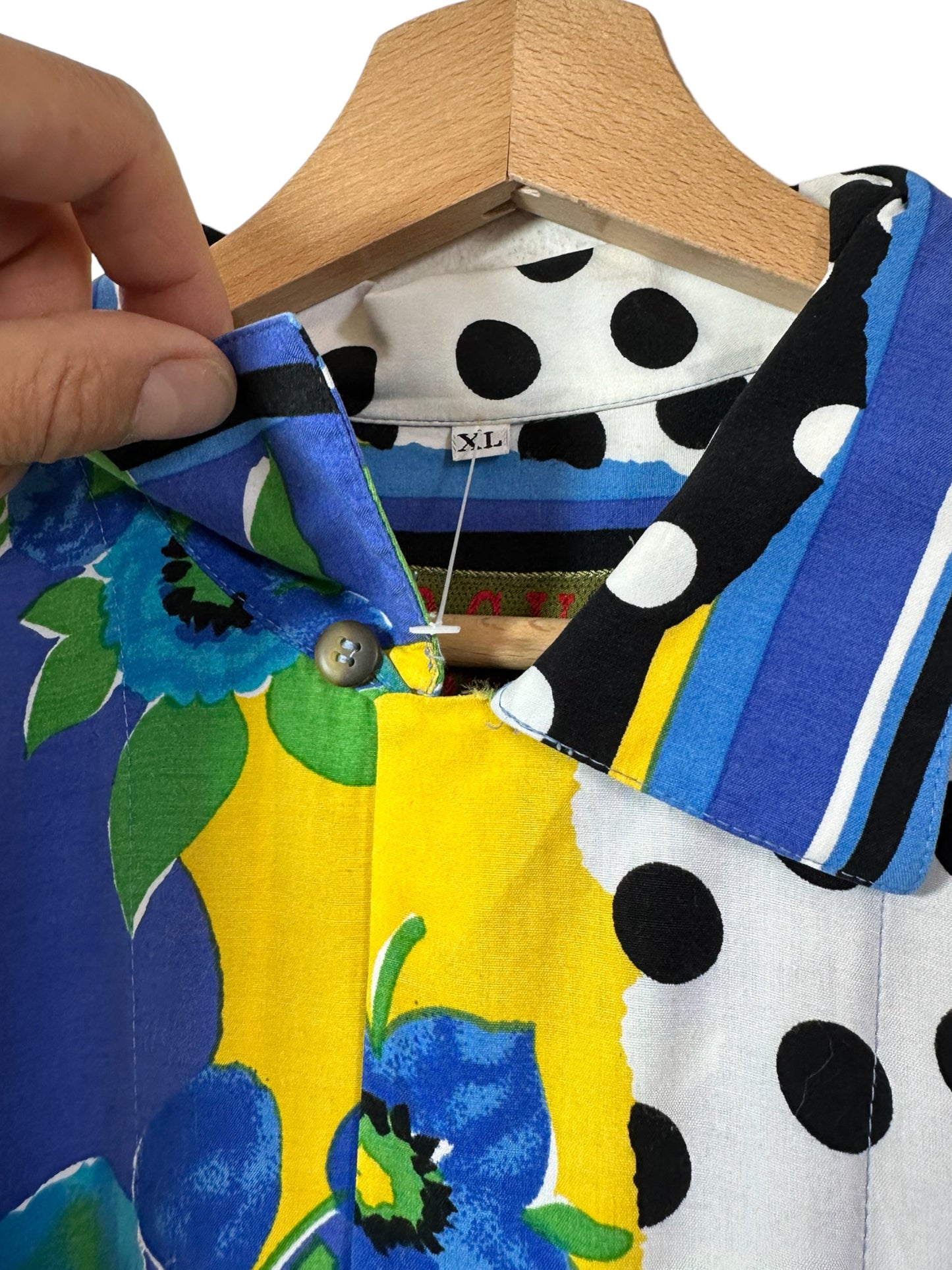 Camicia vintage in viscosa (XL)
