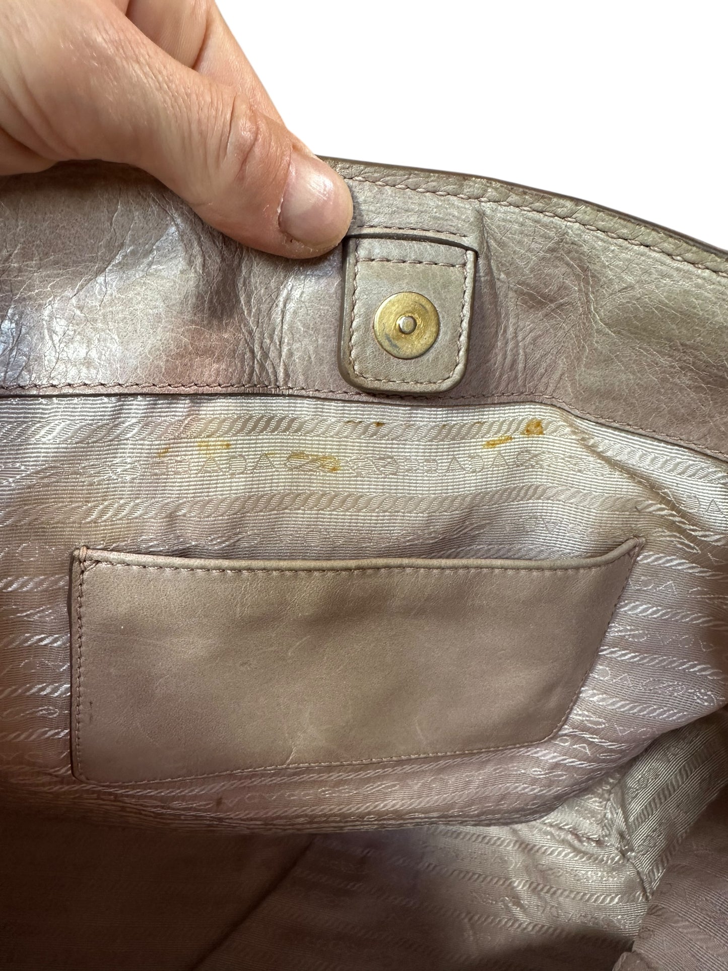 Prada borsa shopper in pelle