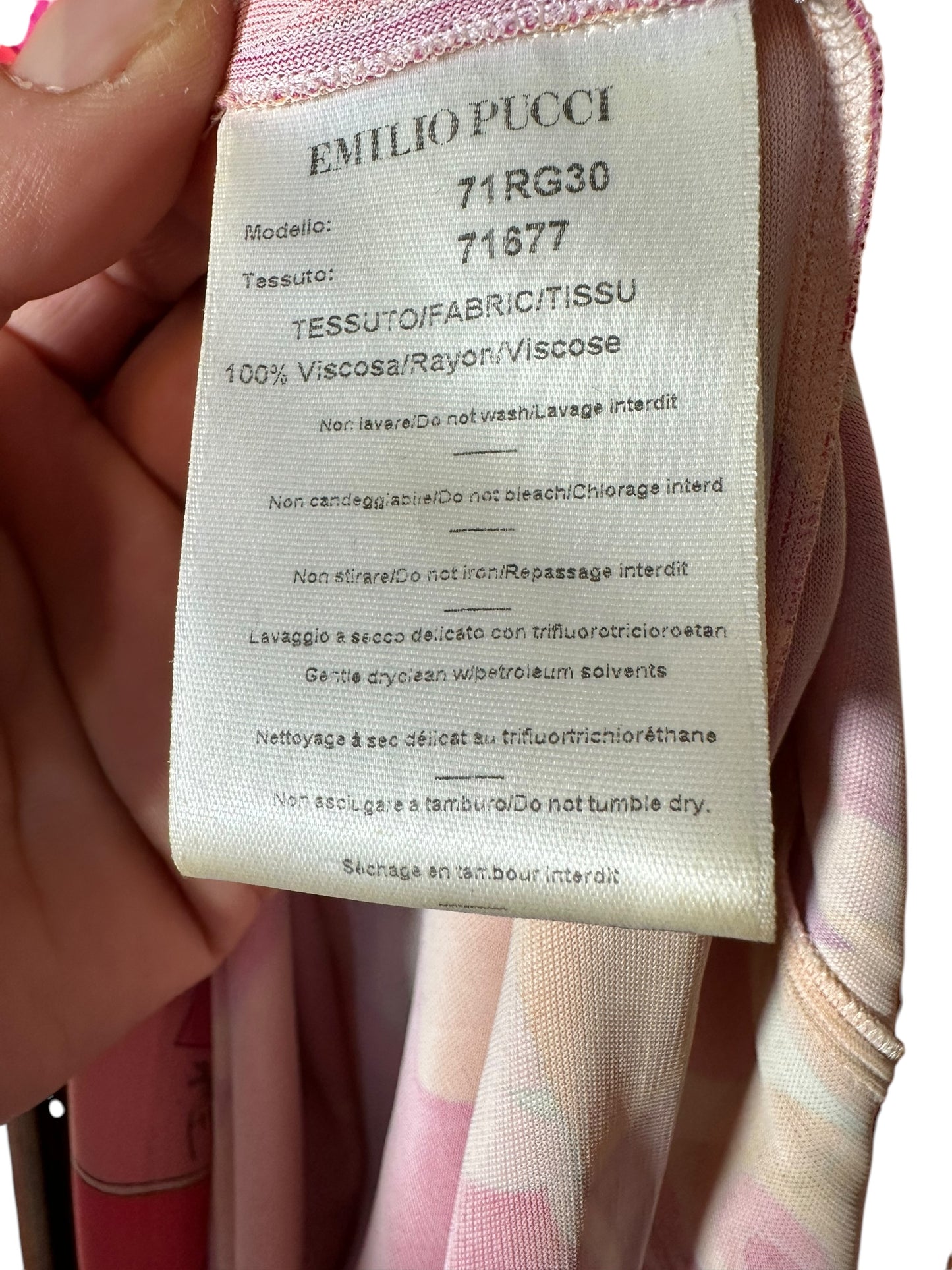 Emilio Pucci abito longuette vintage (S)