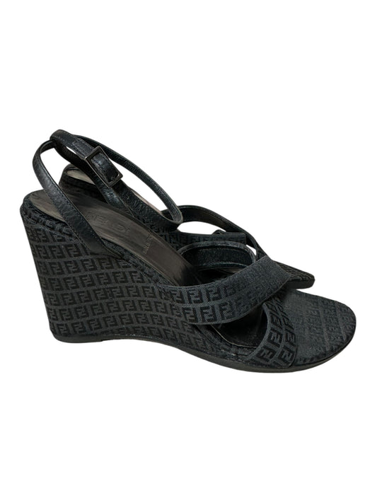 Fendi sandali vintage in tela (37)