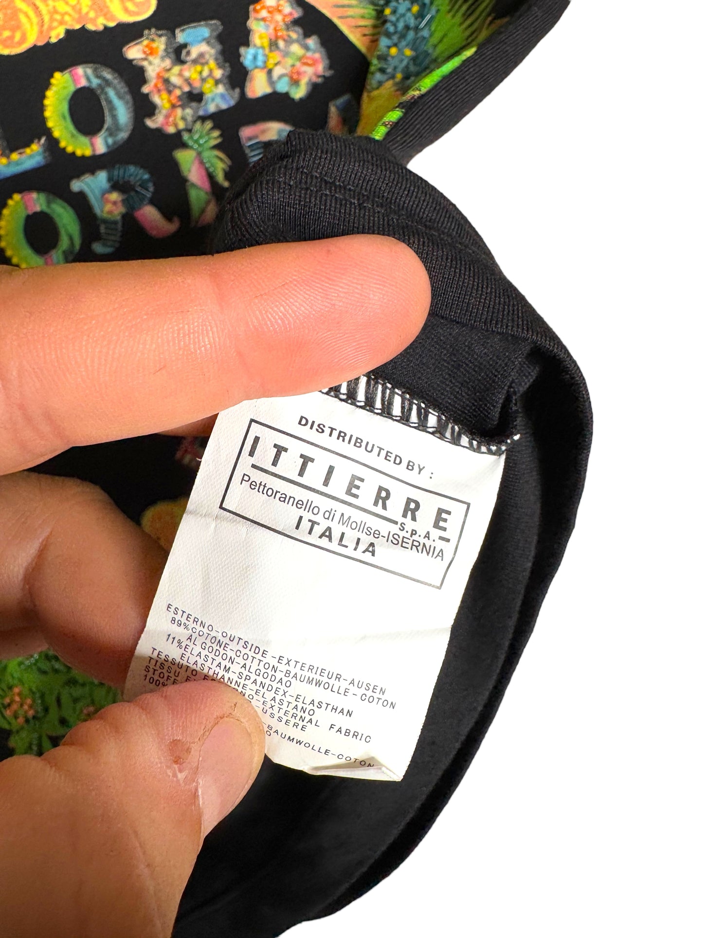 T-shirt vintage Versace “Aloha Florida” taglia M con perline