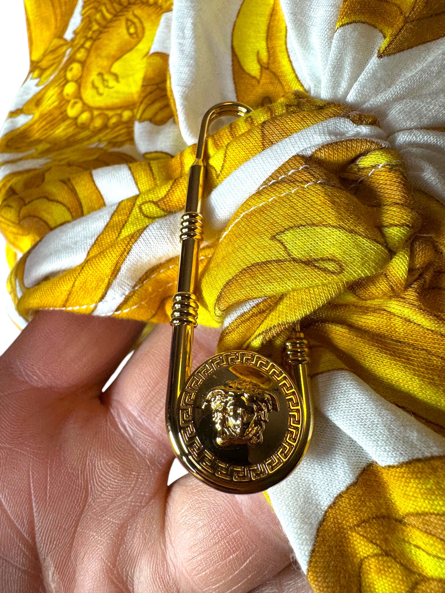 Versace T-shirt Donna Barocco Medusa Safety Pin