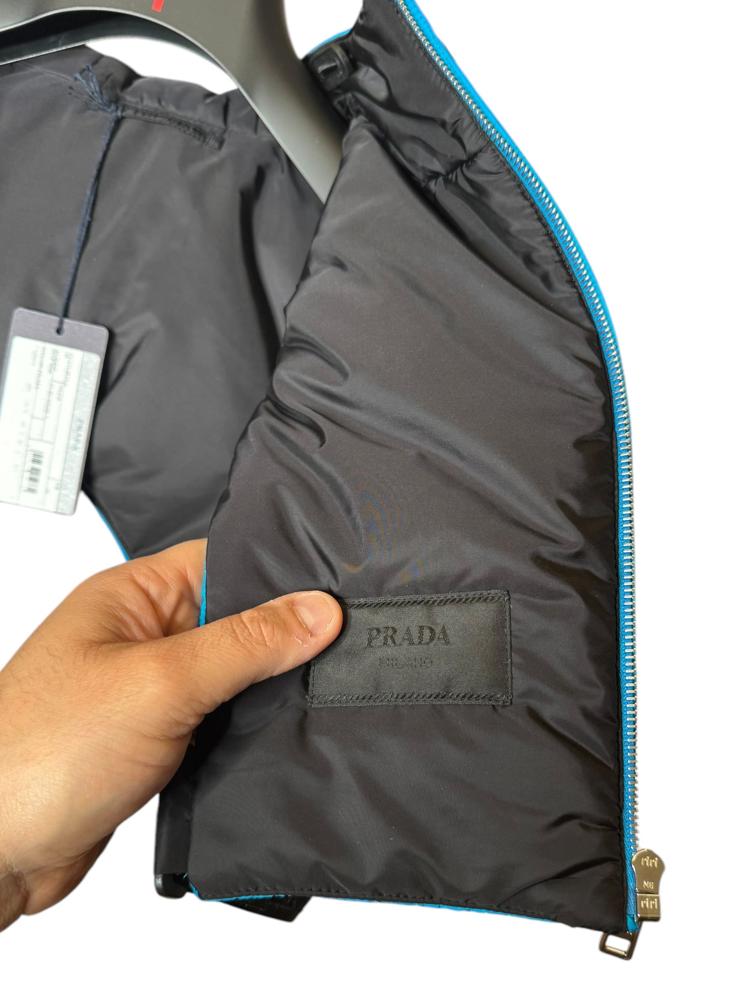 Prada Gilet Uomo con Cappuccio – Nylon (M)