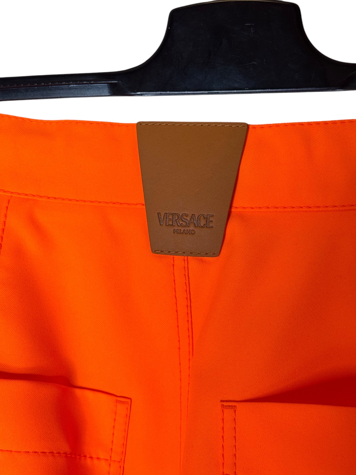 Pantaloni Cargo Versace in Tessuto - Arancione - Taglia 48 (M)