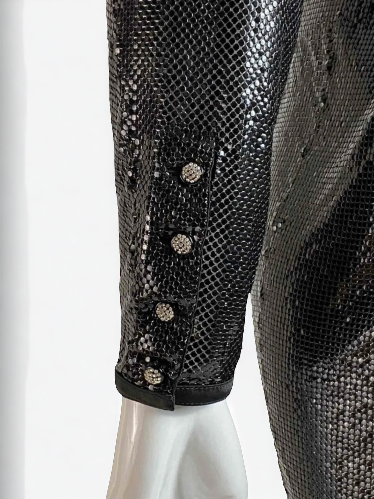 Gianni Versace abito in maglia metallica