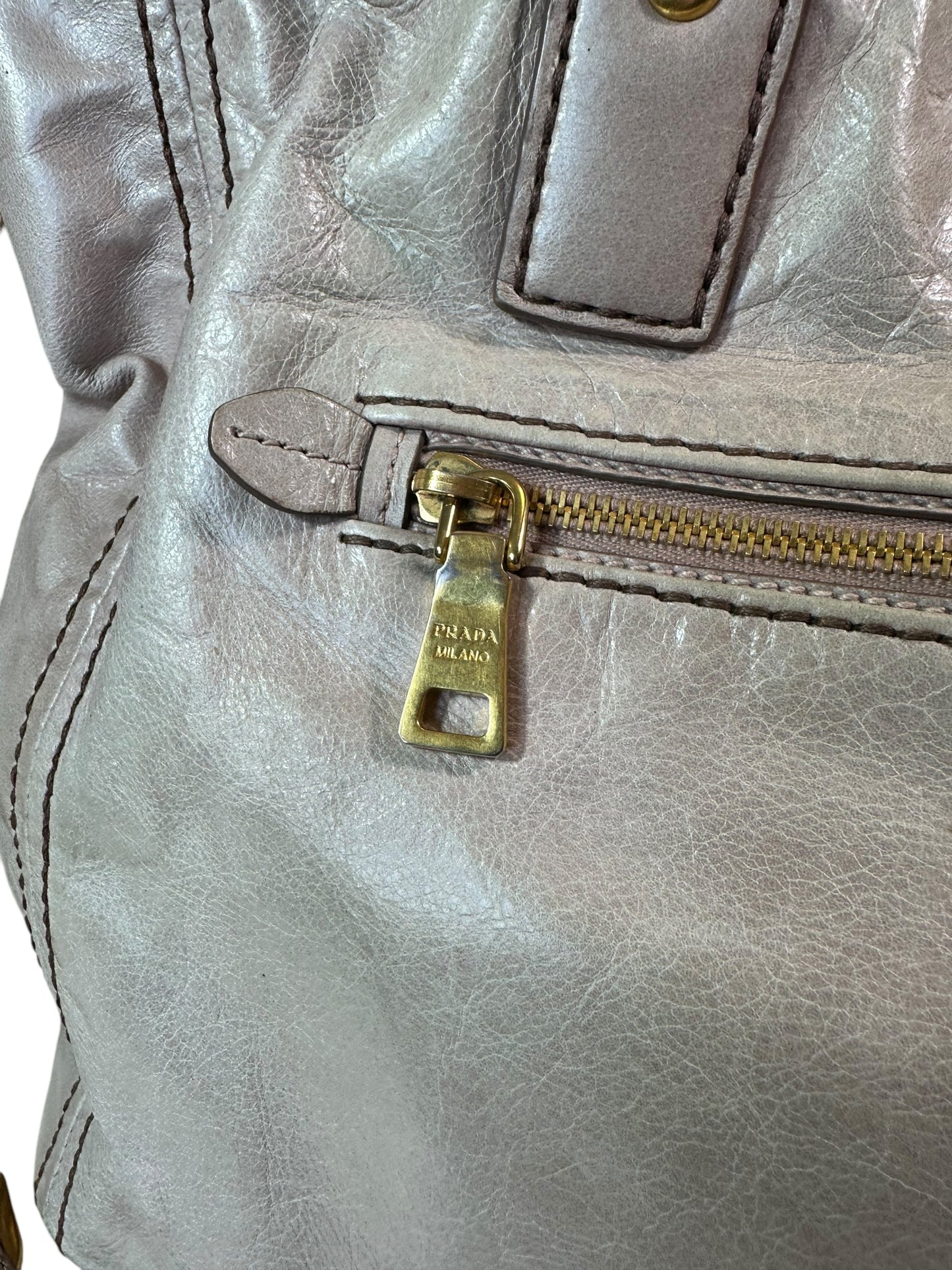 Prada borsa shopper in pelle