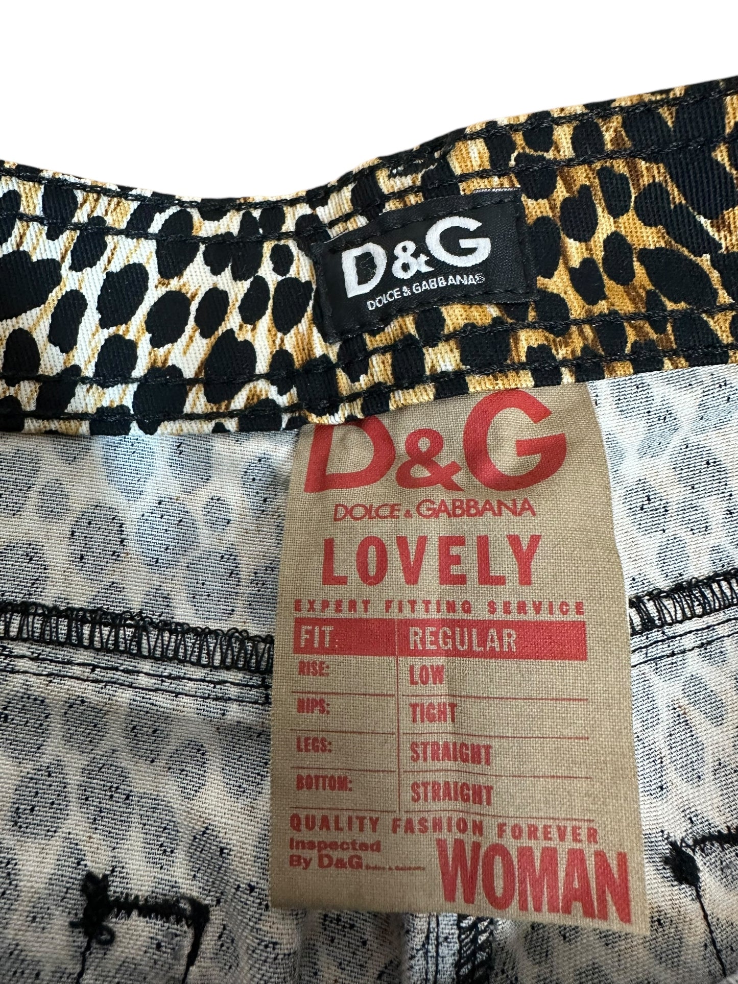 D&G pantalone vintage maculato. (L)