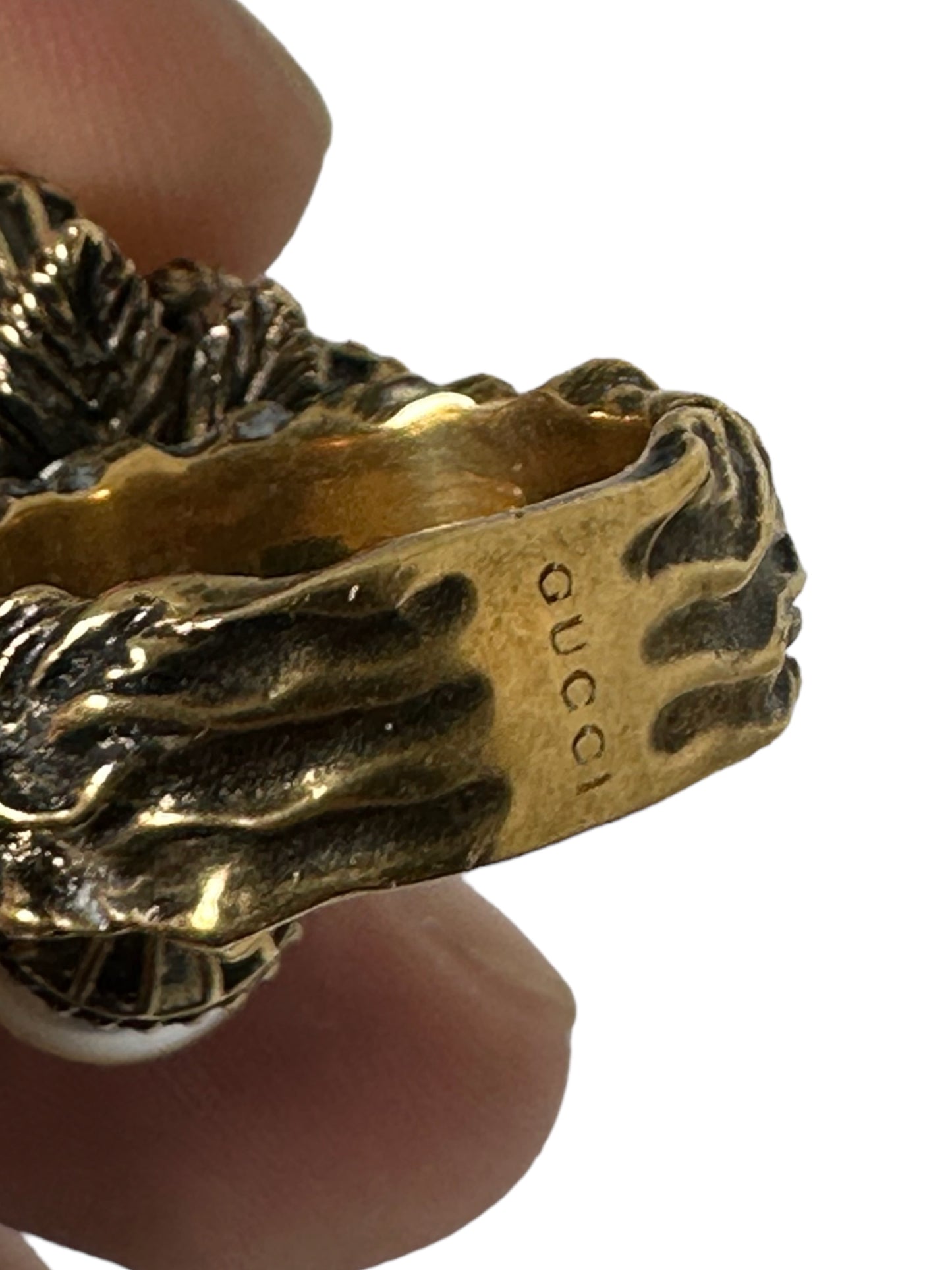 Gucci anello con perle