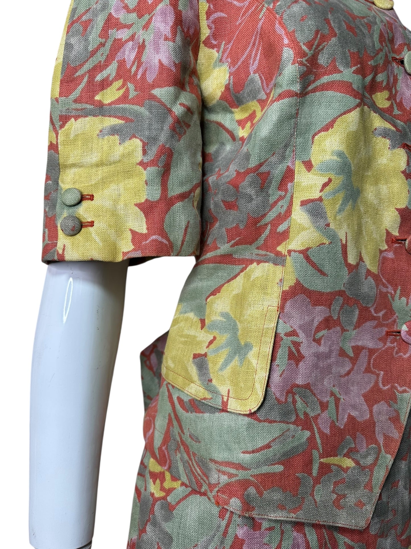 Burberry completo vintage in lino (L)