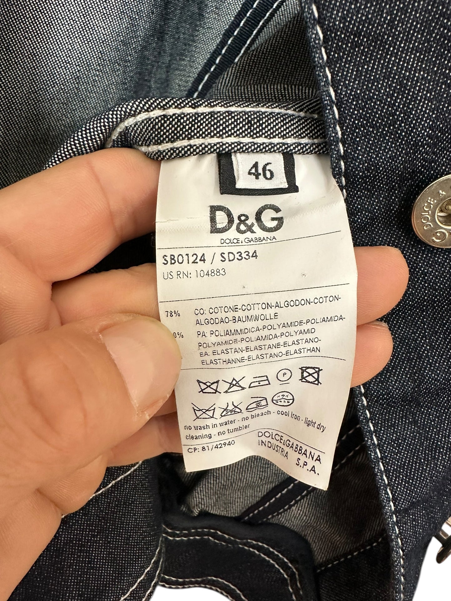 D&G giacca vintage in denim (M)