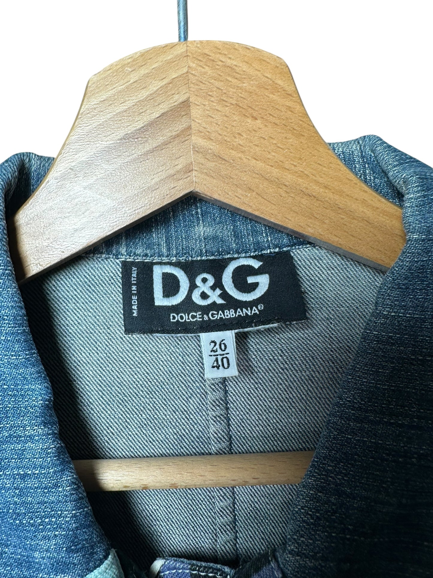 D&G giacca in denim vintage