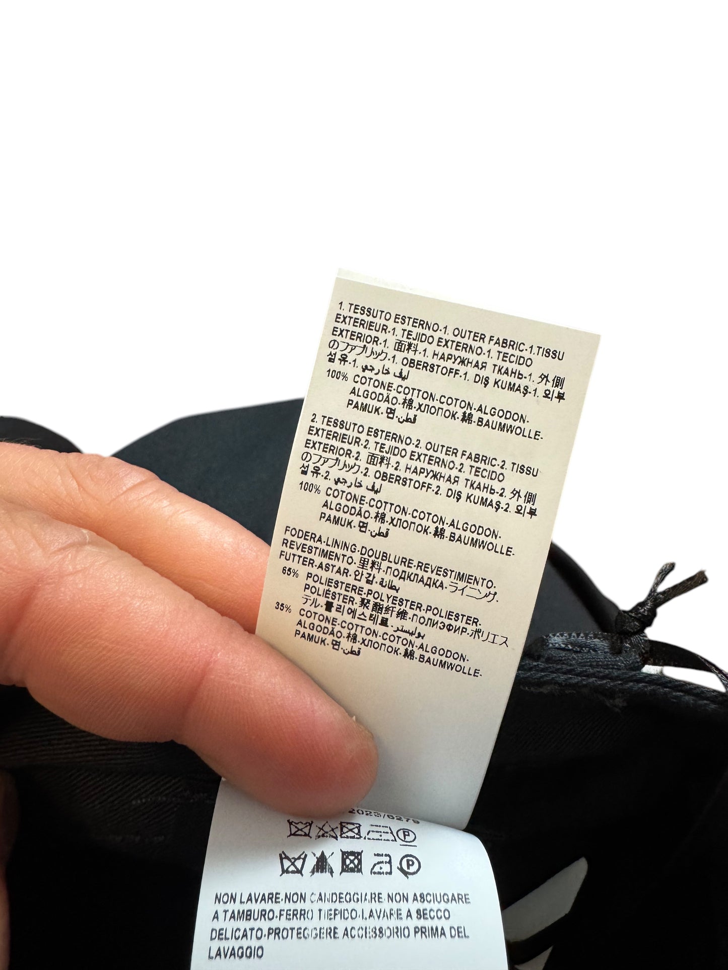 Bermuda Cargo Versace Nero con Stampa Barocco – Taglia 46 – 100% Cotone.