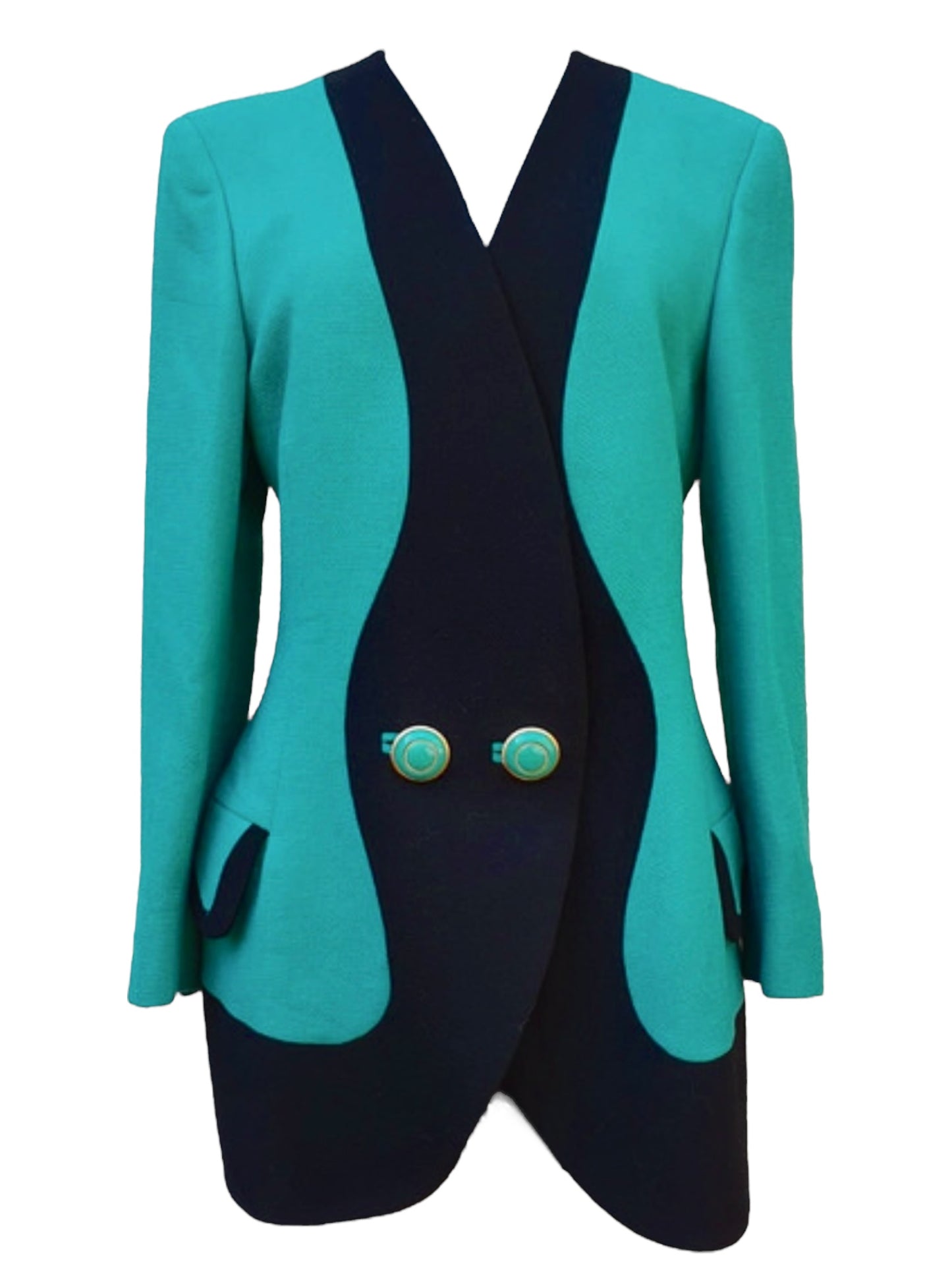 Gianni Versace Couture Vintage Blazer Donna 100% Lana