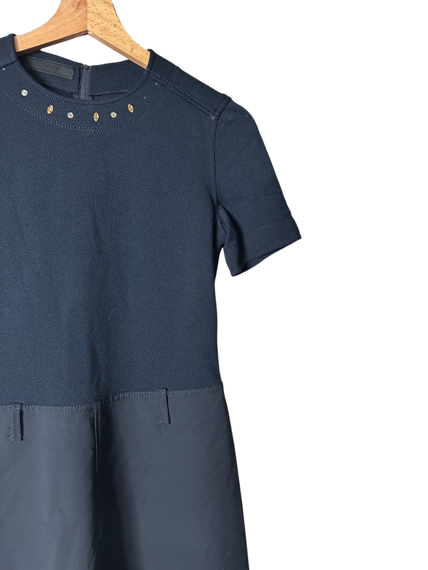 Prada mini abito in nylon e cotone (S)