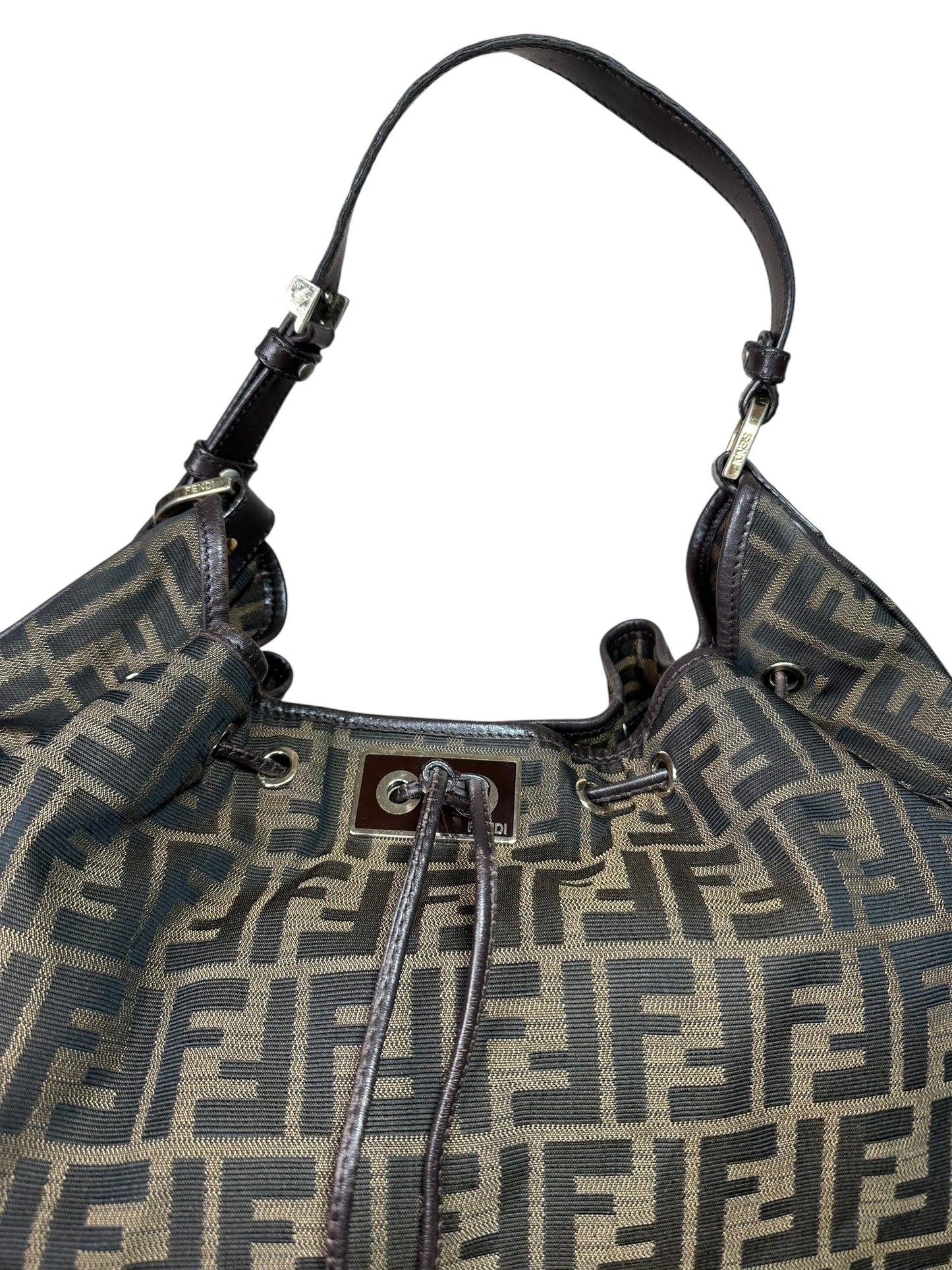 Fendi borsa hobo vintage in tela FF