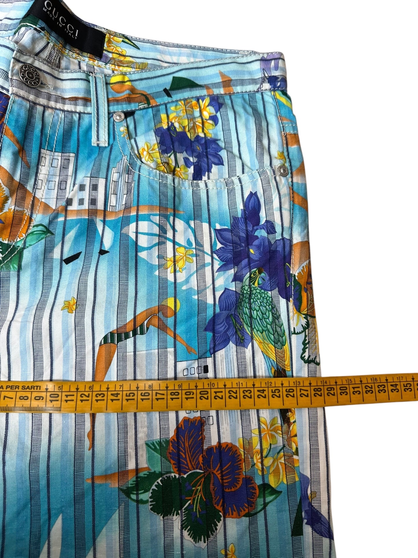 Gucci pantaloni vintage stampati (L)