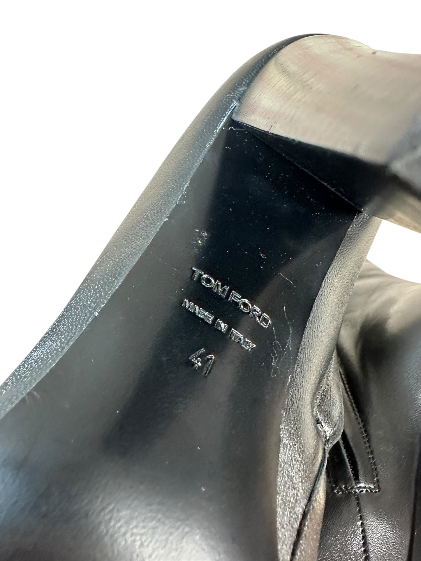 Tom Ford stivali in pelle nera (41)